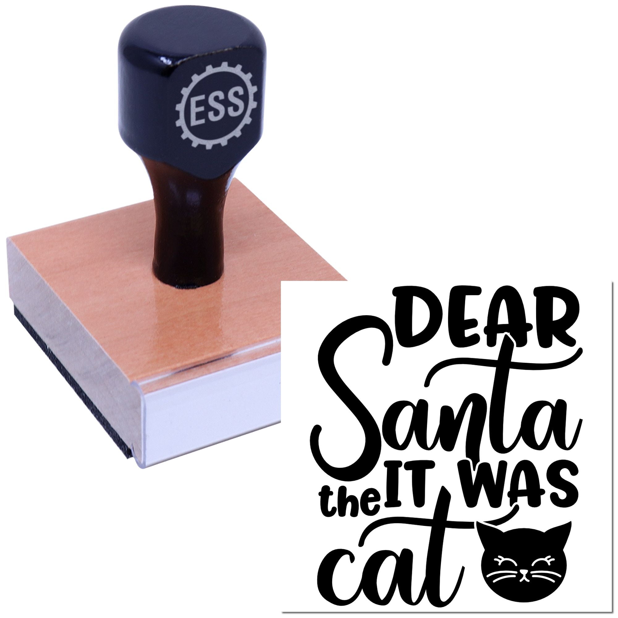 Blame The Cat Scrapbooking Rubber Stamp