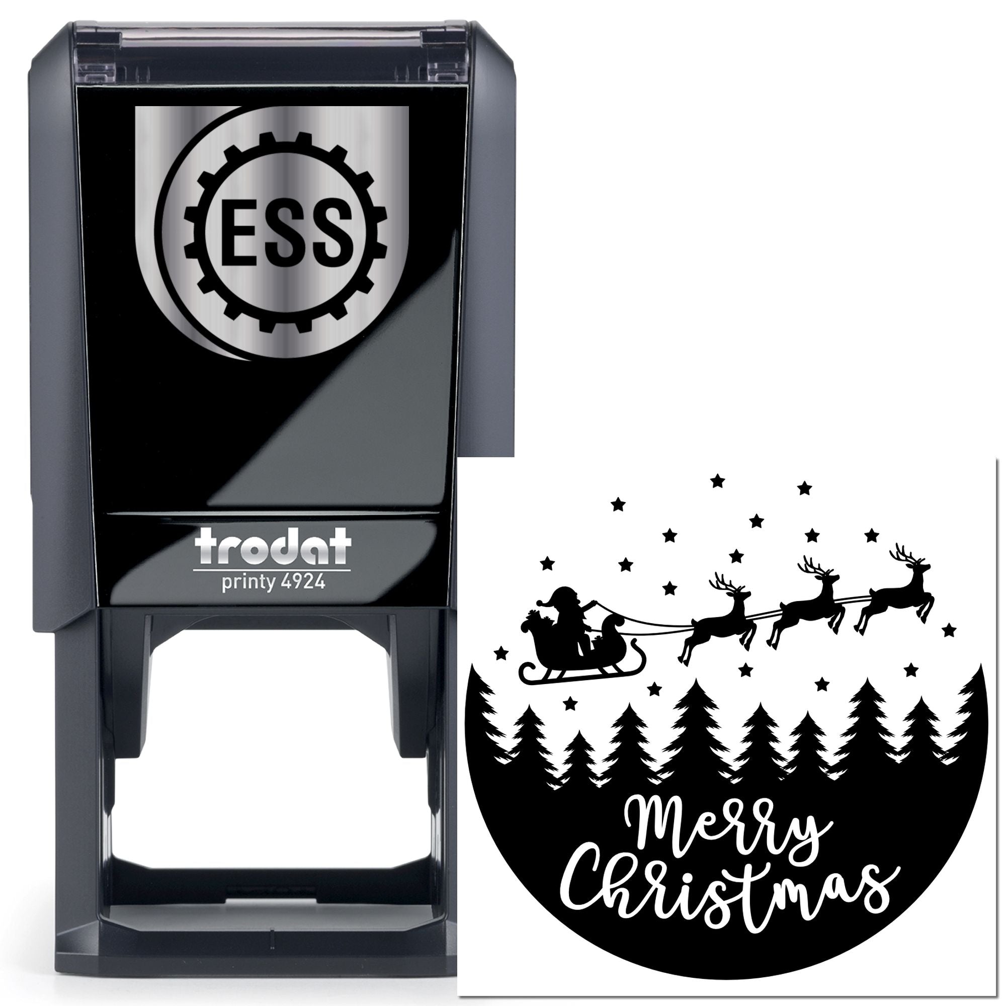 Self-Inking Sleigh Ride Scrapbooking Stamp