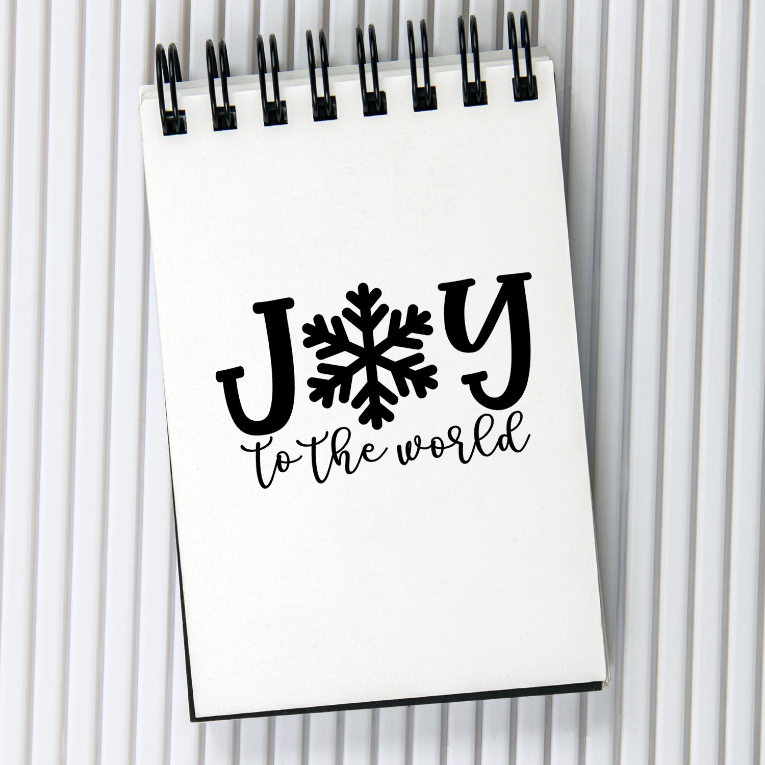 Pre-Inked Joy To The World Scrapbooking Stamp