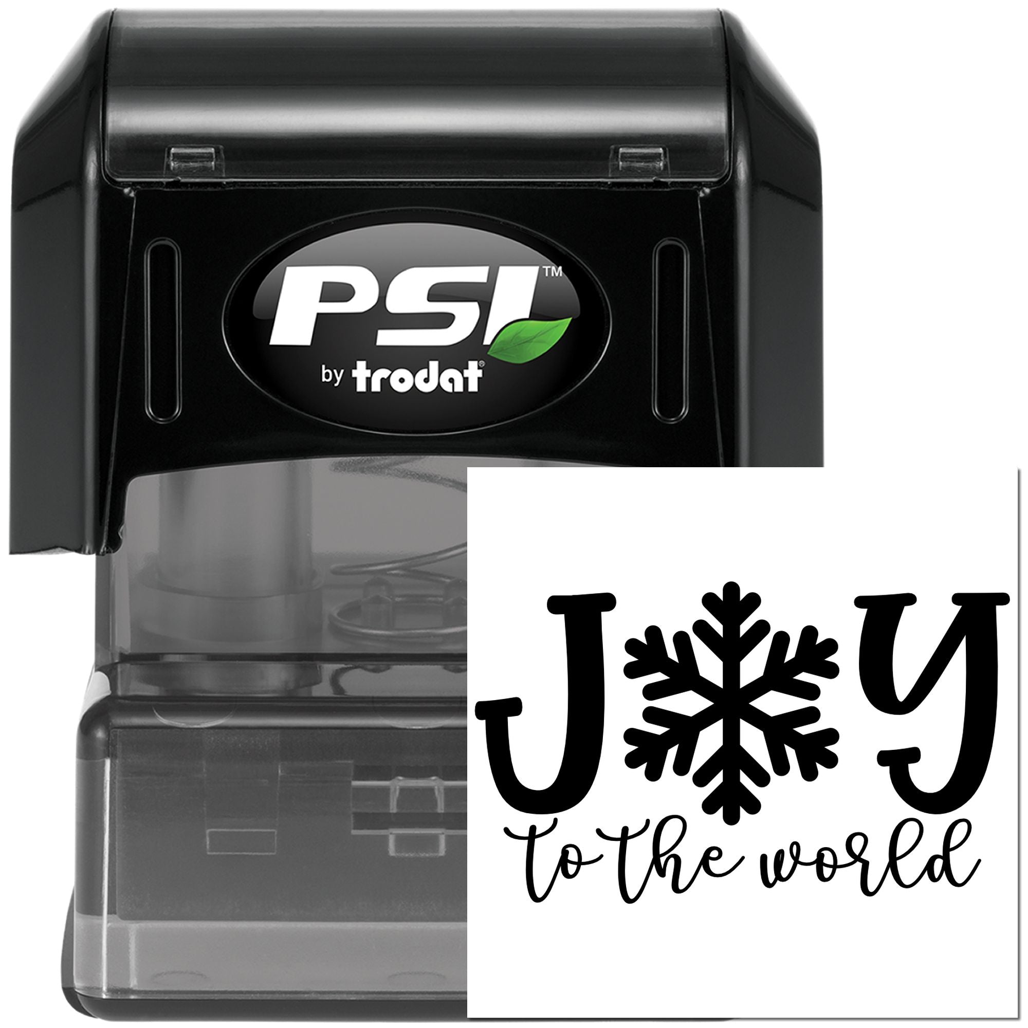 Pre-Inked Joy To The World Scrapbooking Stamp