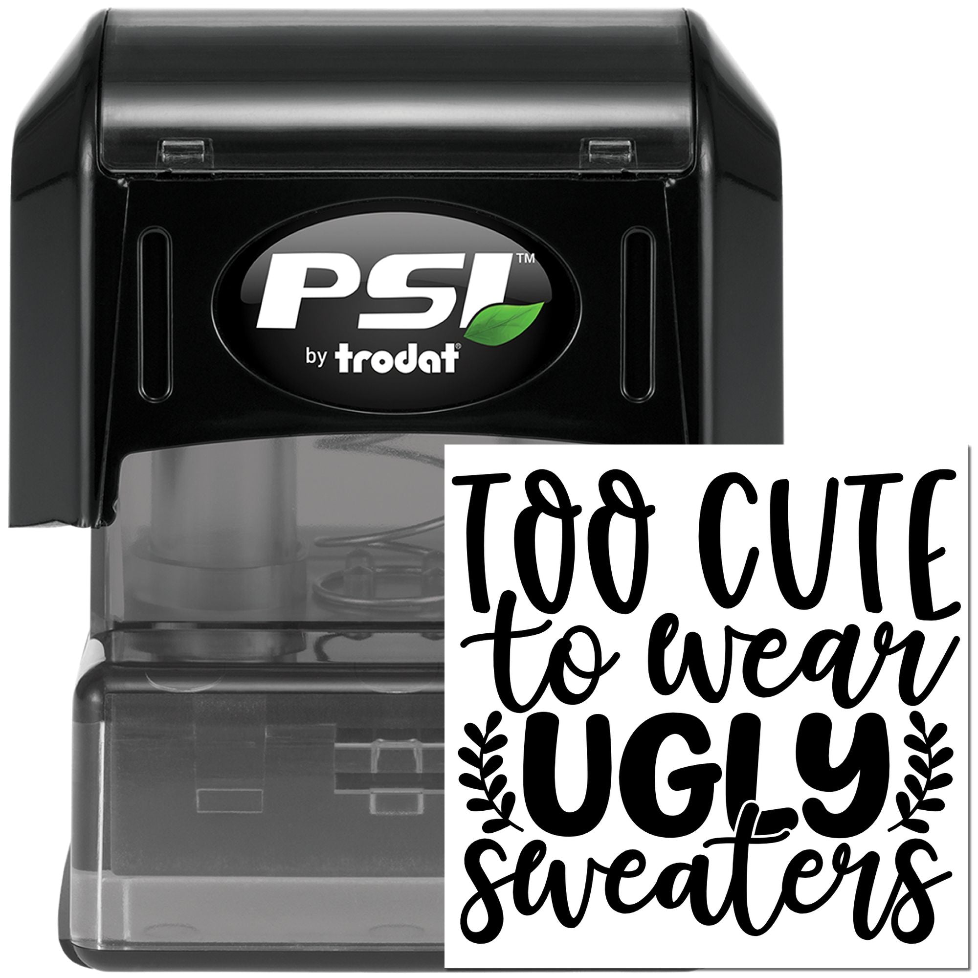 Pre-Inked Too Cute Ugly Crafting Stamp