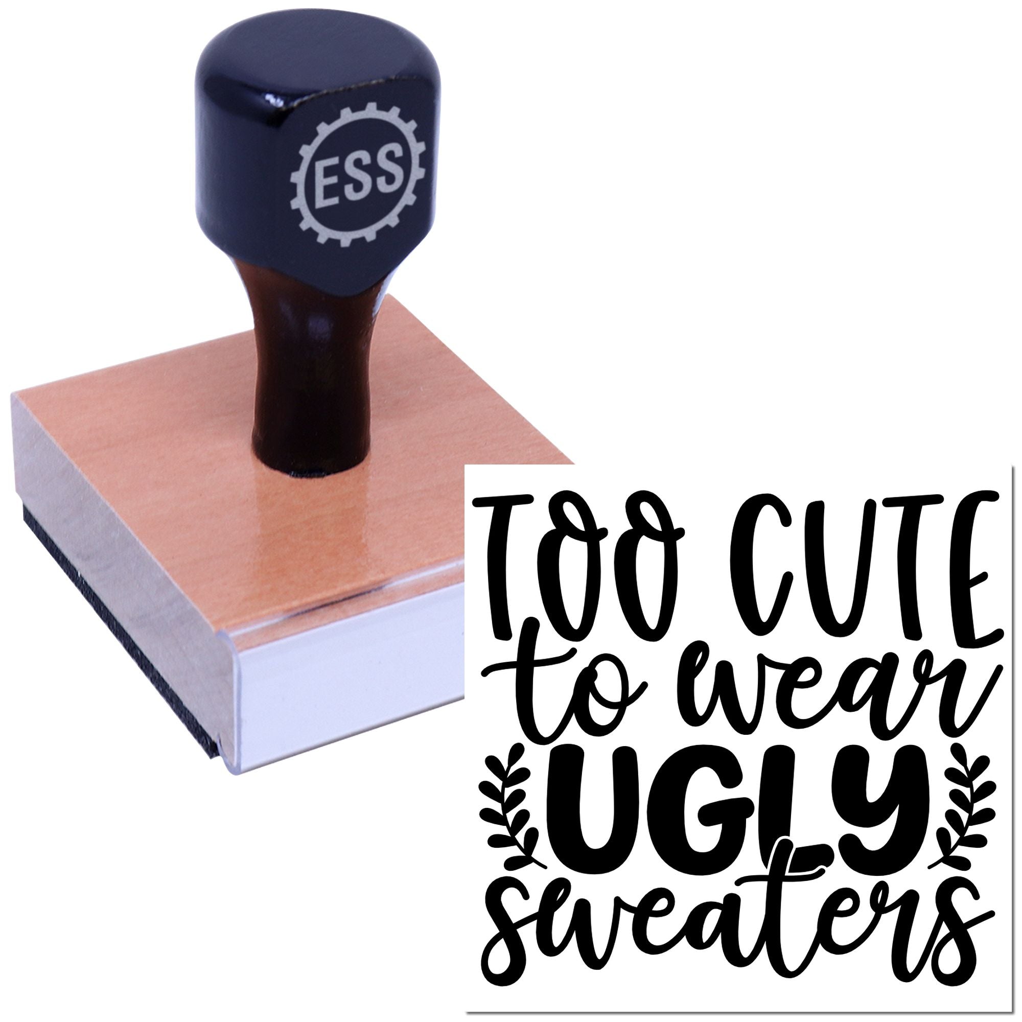 Adorable Sweater Rebellion Paper Craft Rubber Stamp