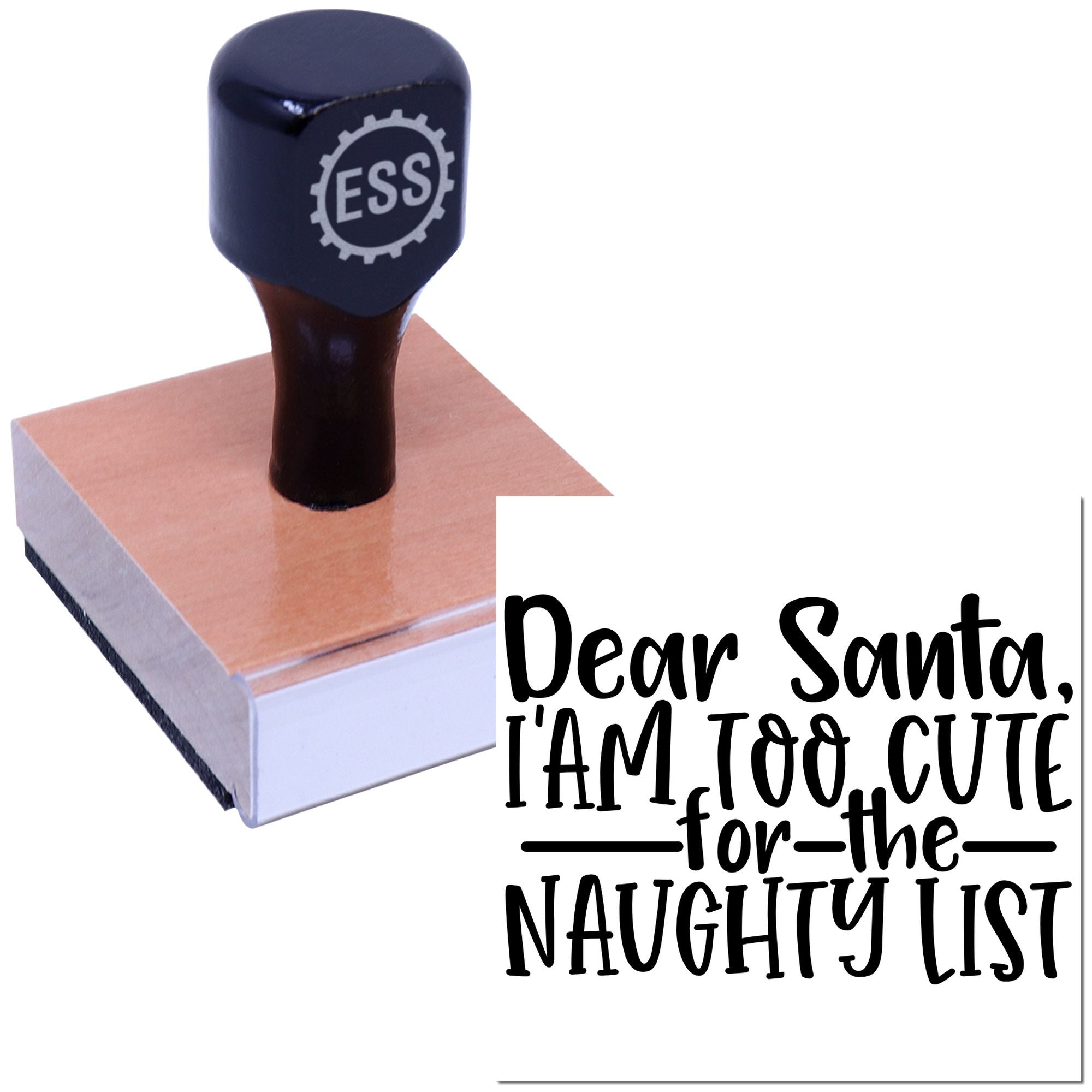 Adorable Naughty Plea Paper Craft Rubber Stamp