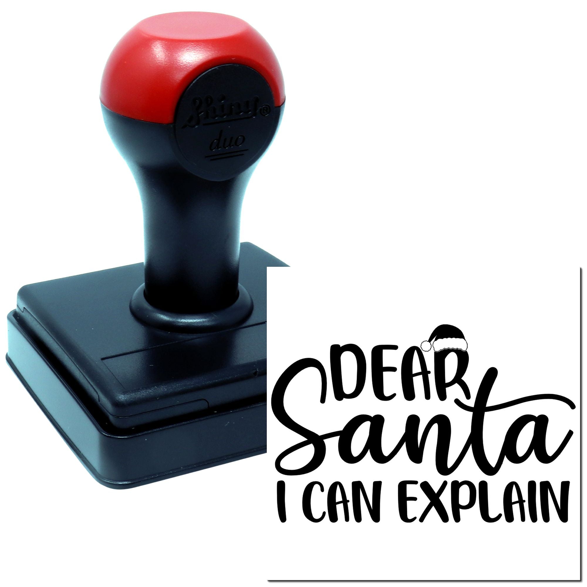 Duo Dear Santa I Can Explain Hand Stamp