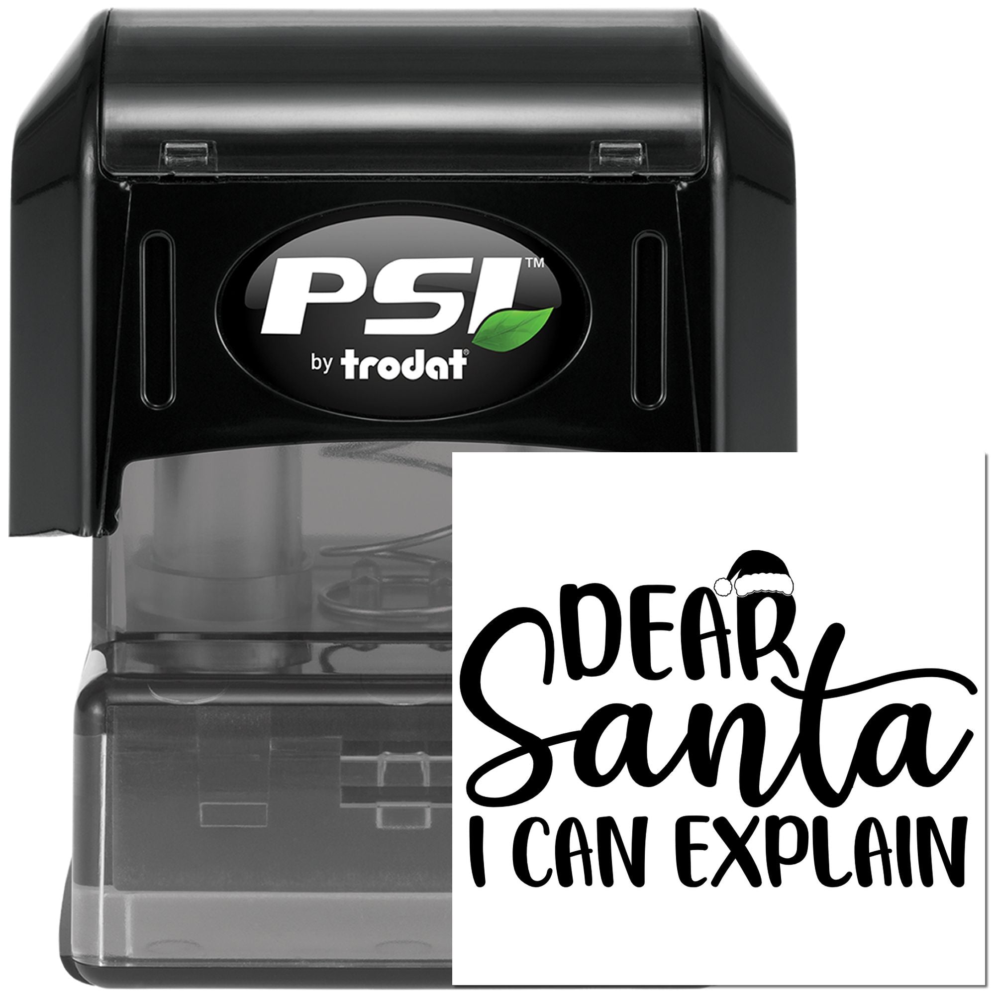 Pre-Inked Dear Santa Explain Paper Goods Stamp
