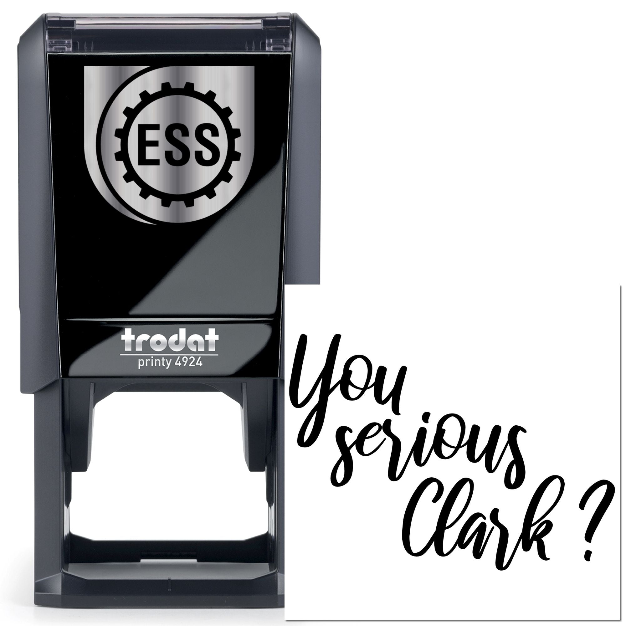 Self-Inking Serious Clark Tag Stamp