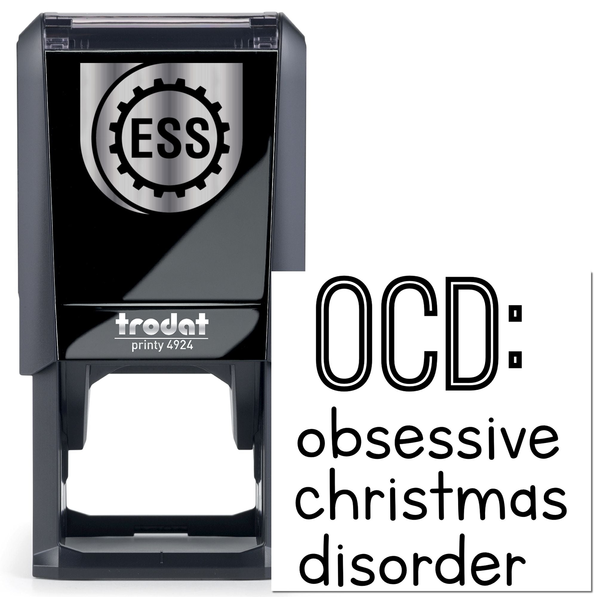 Self-Inking Christmas Ocd Craft Stamp