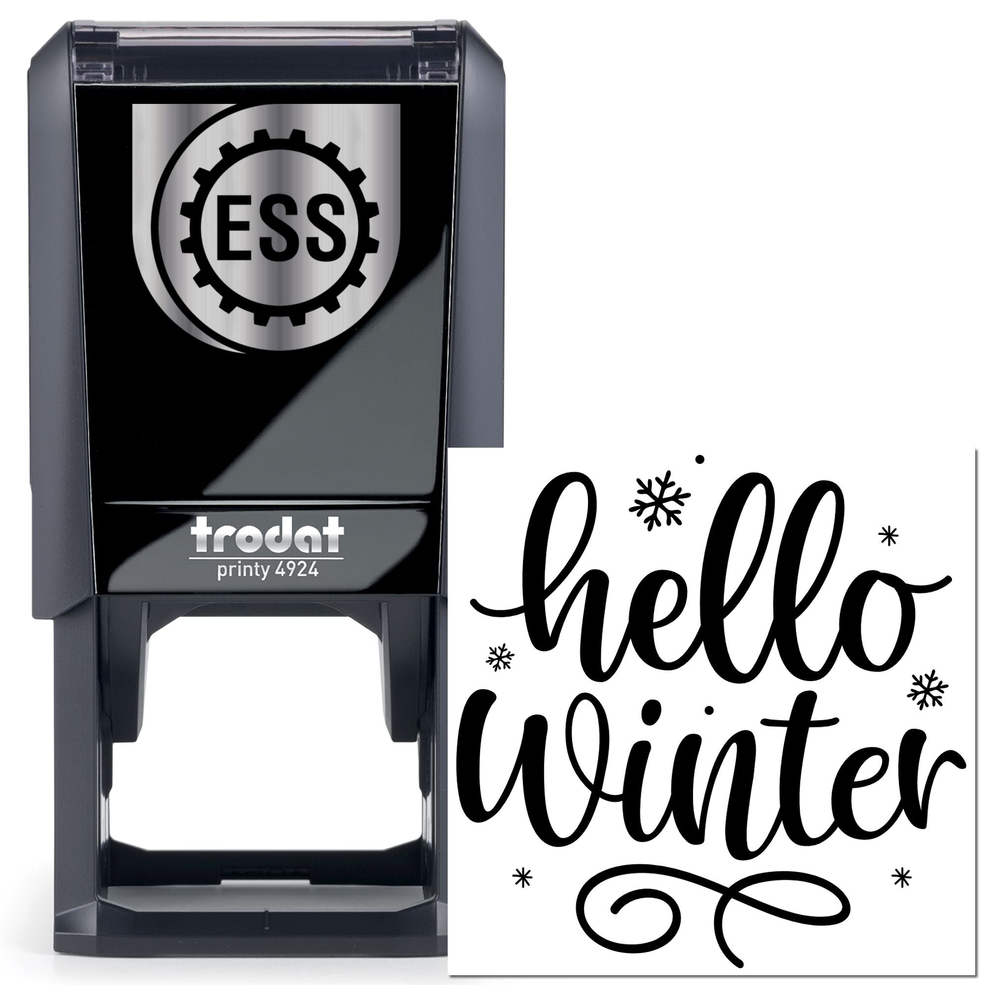 Self-Inking Hello Winter Scrapbook Stamp