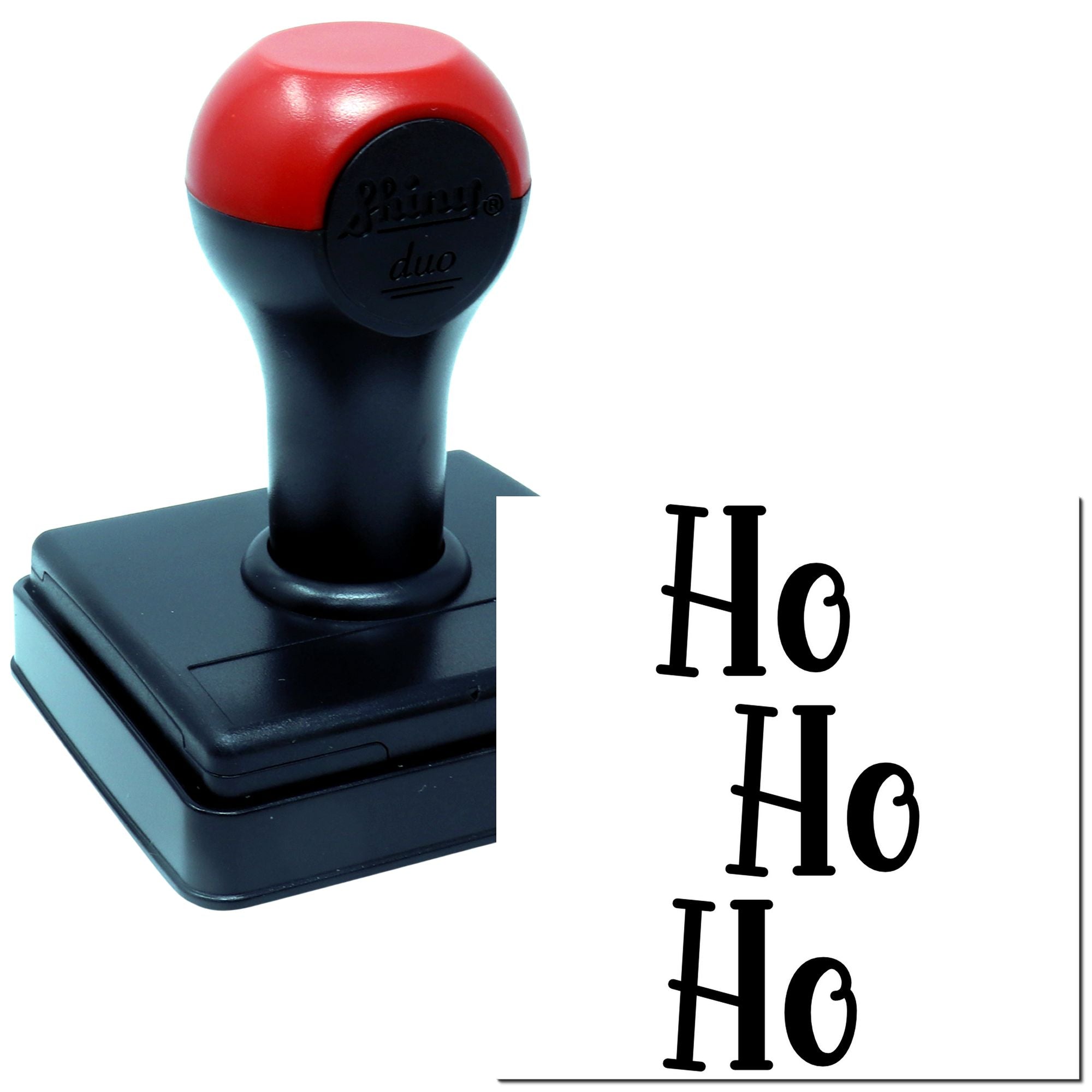 Duo Vertical Ho Ho Ho Design Hand Stamp