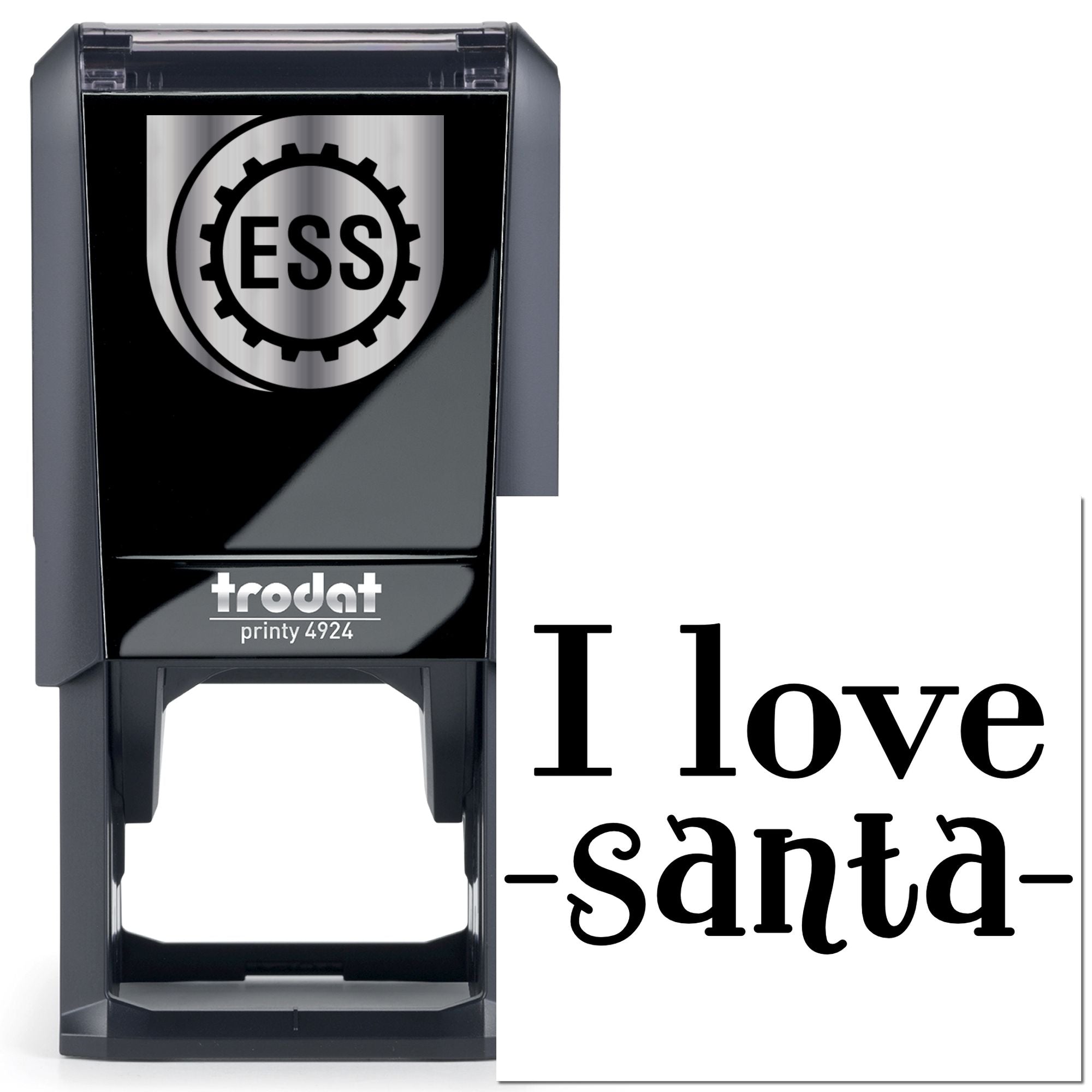 Self-Inking Love Santa Paper Craft Stamp