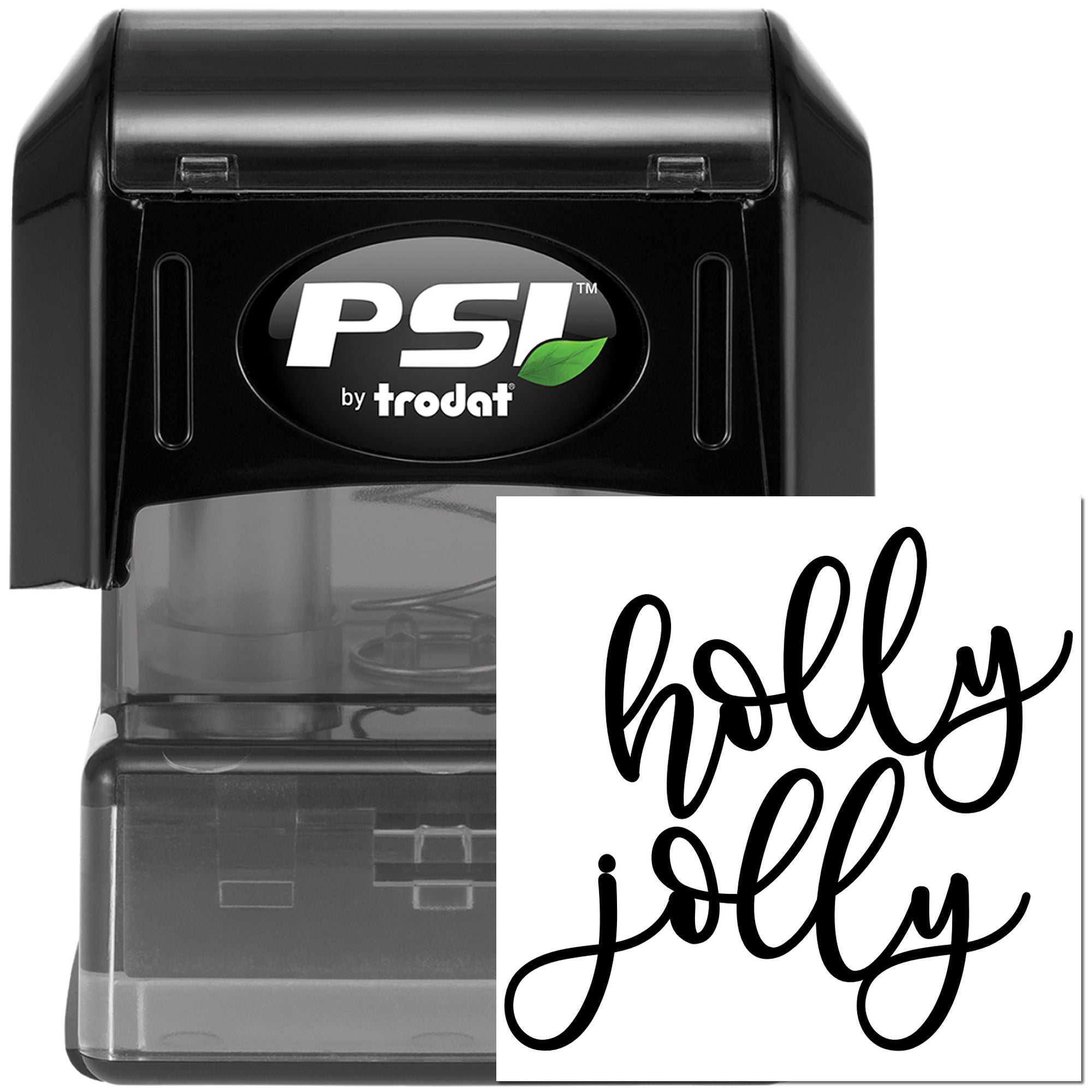 Pre-Inked Holly Jolly Christmas Cardmaking Stamp