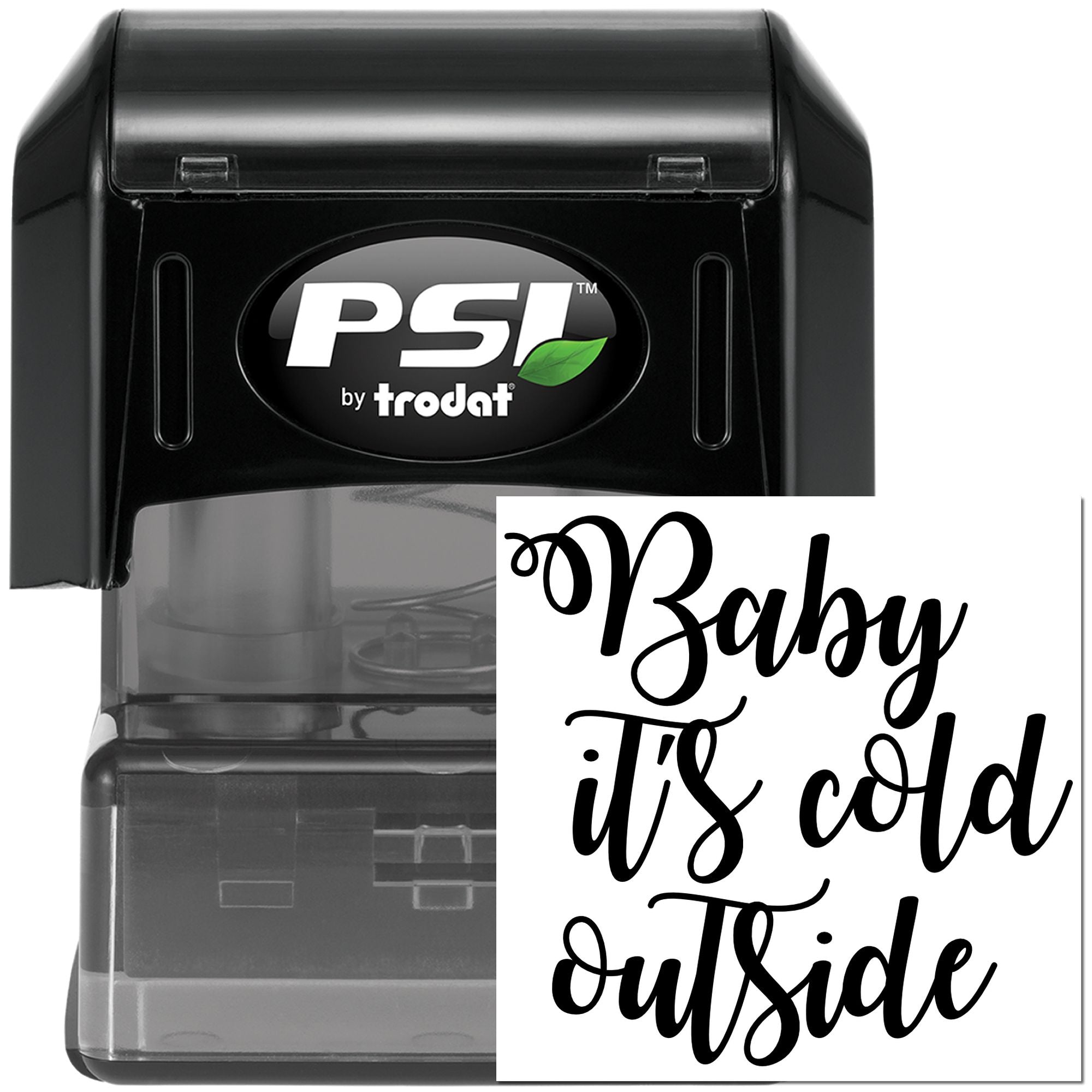 Pre-Inked Winter Love Song Mini Card Stamp