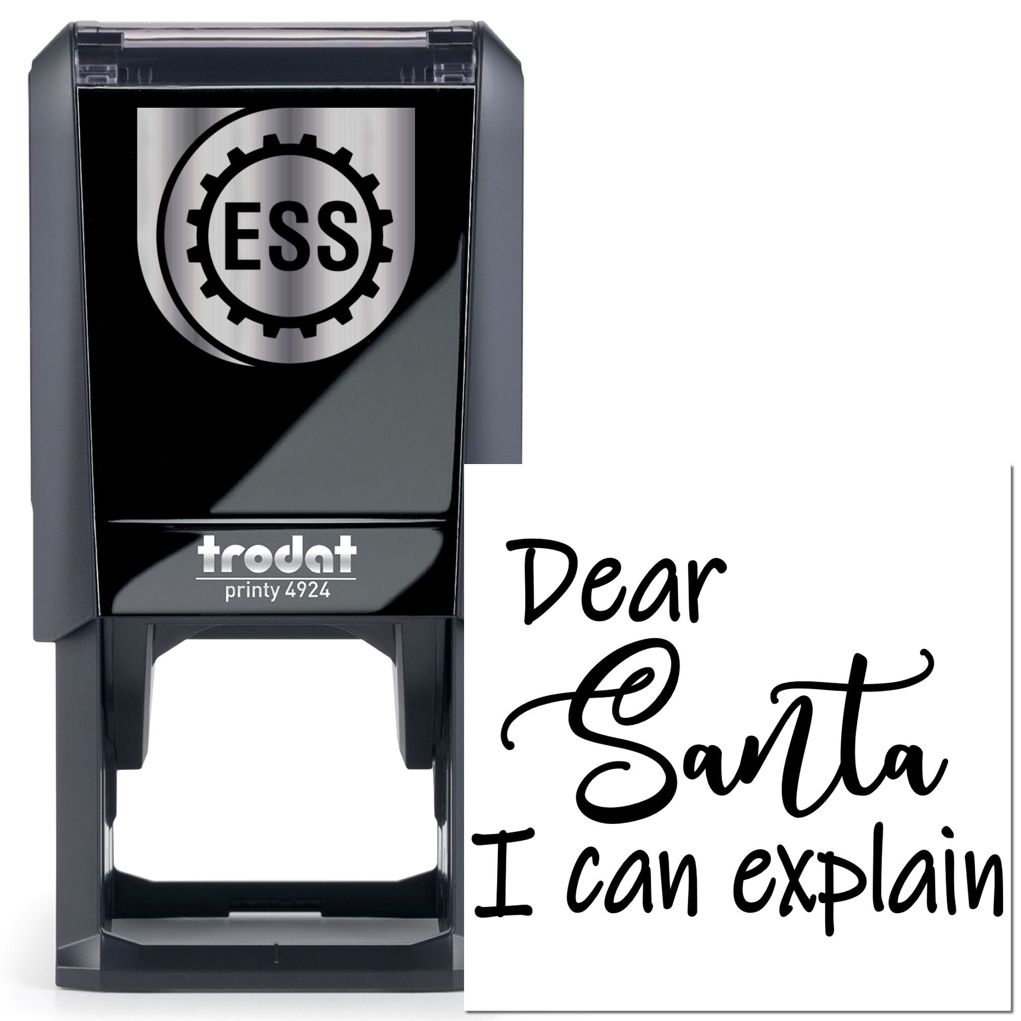 Self-Inking Dear Santa Place Card Stamp