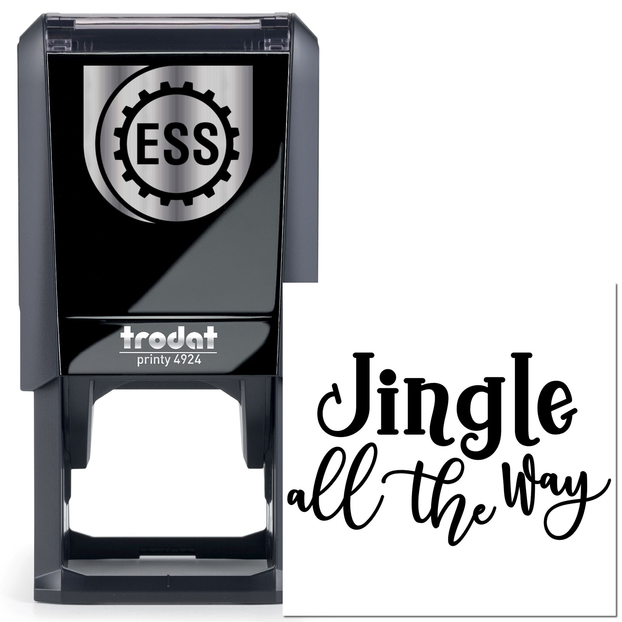 Self-Inking Holiday Phrase Greeting Card Stamp