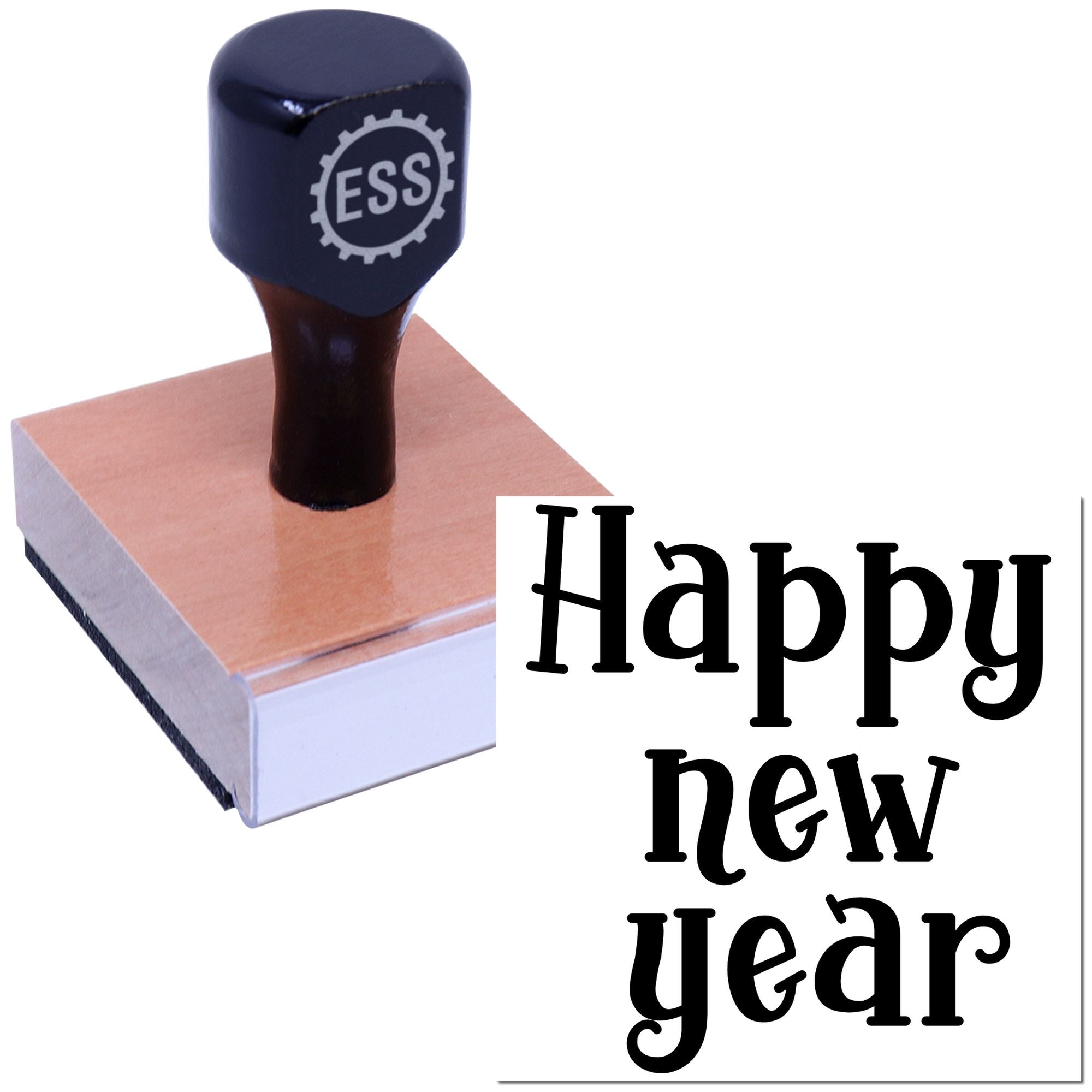 Bright New Beginnings Mini Card Rubber Stamp