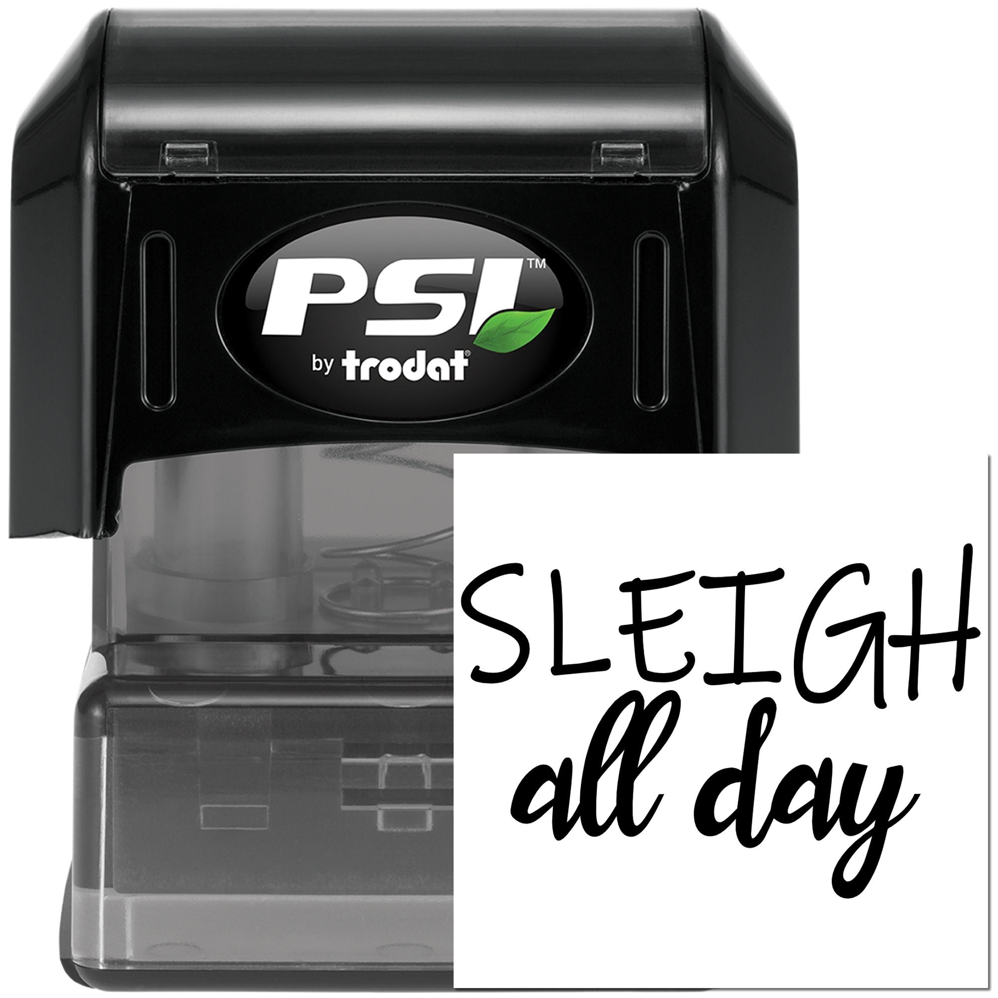 Pre-Inked Sleigh All Day Mini Card Stamp