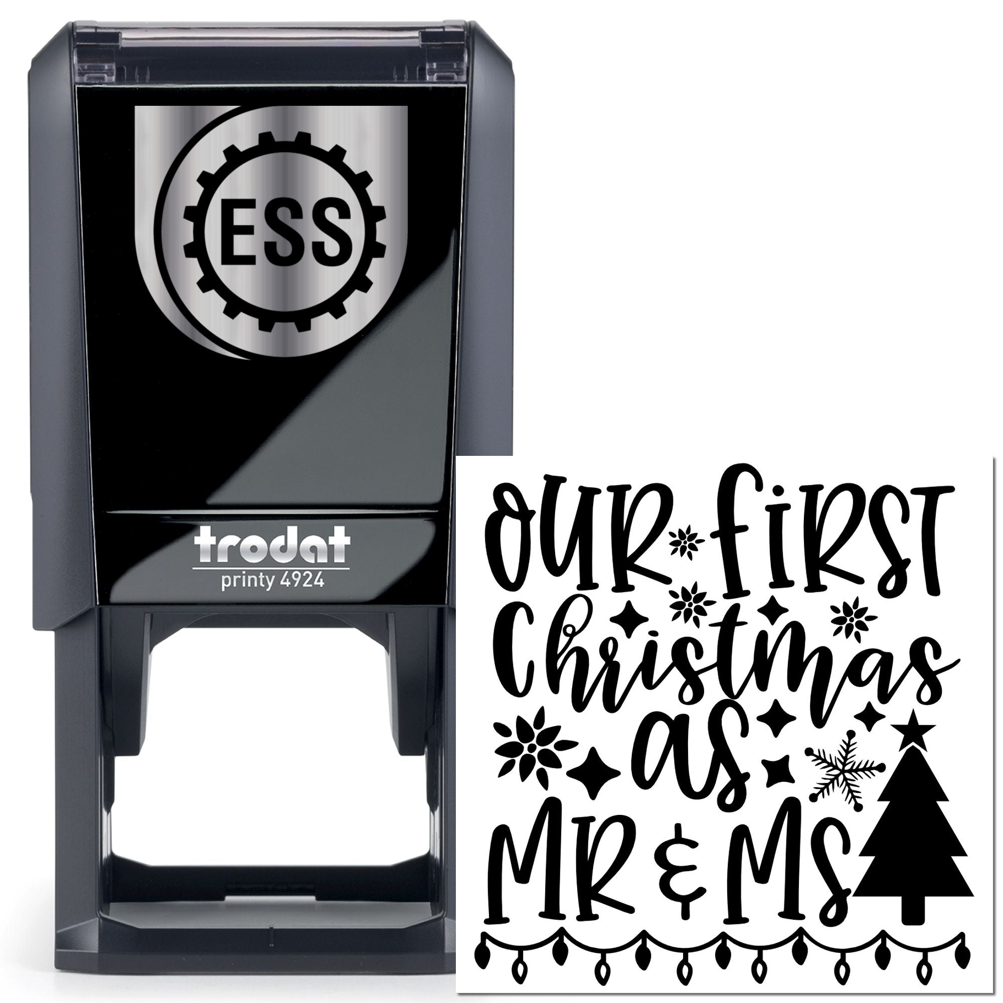 Self-Inking First Christmas Craft Stamp