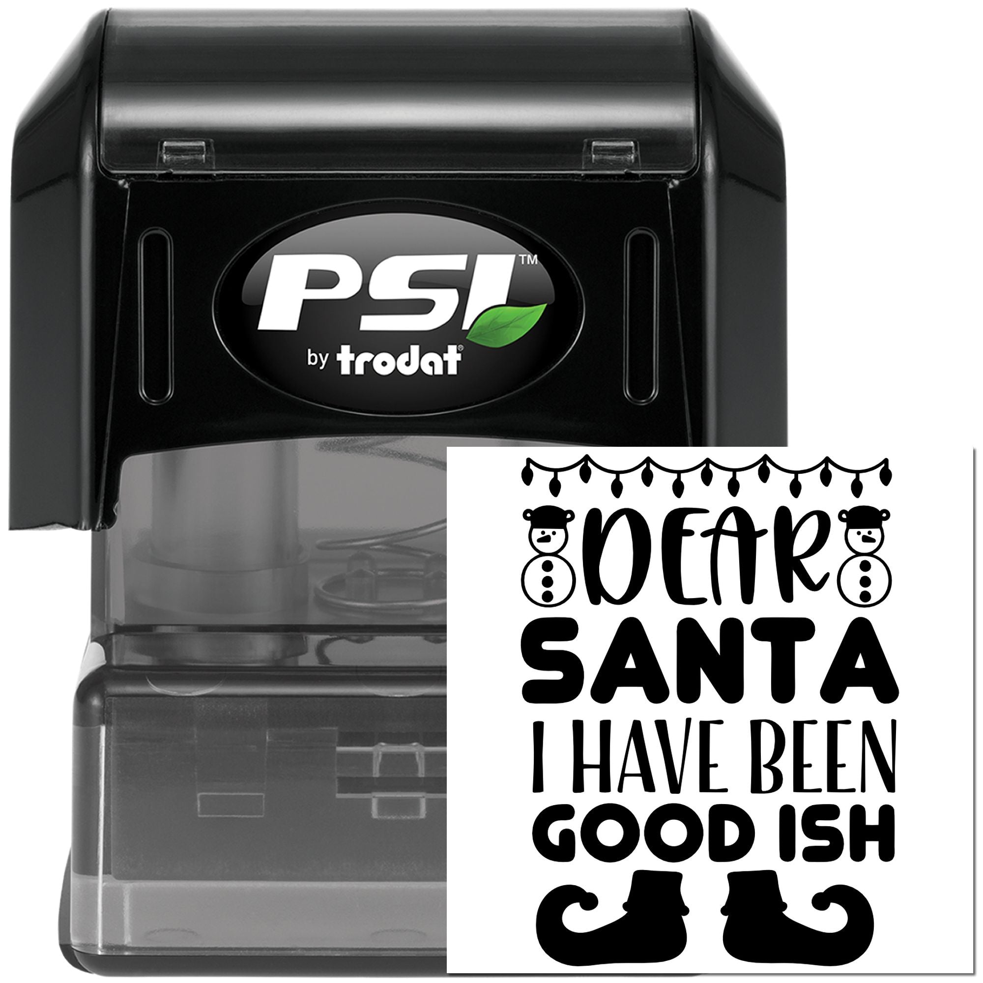 Pre-Inked Naughty Or Nice Scrapbooking Stamp