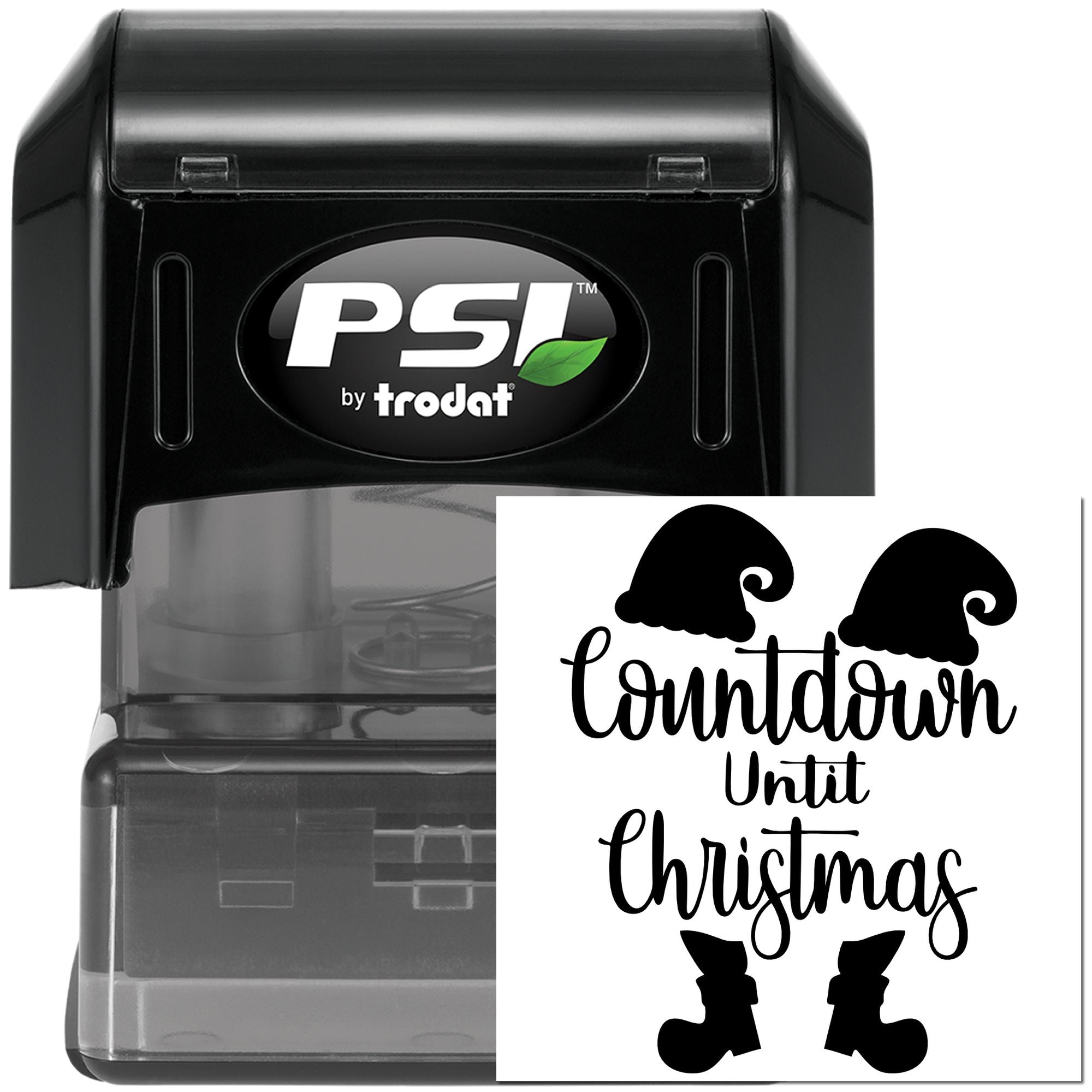 Pre-Inked Countdown Until Christmas Card Making Stamp