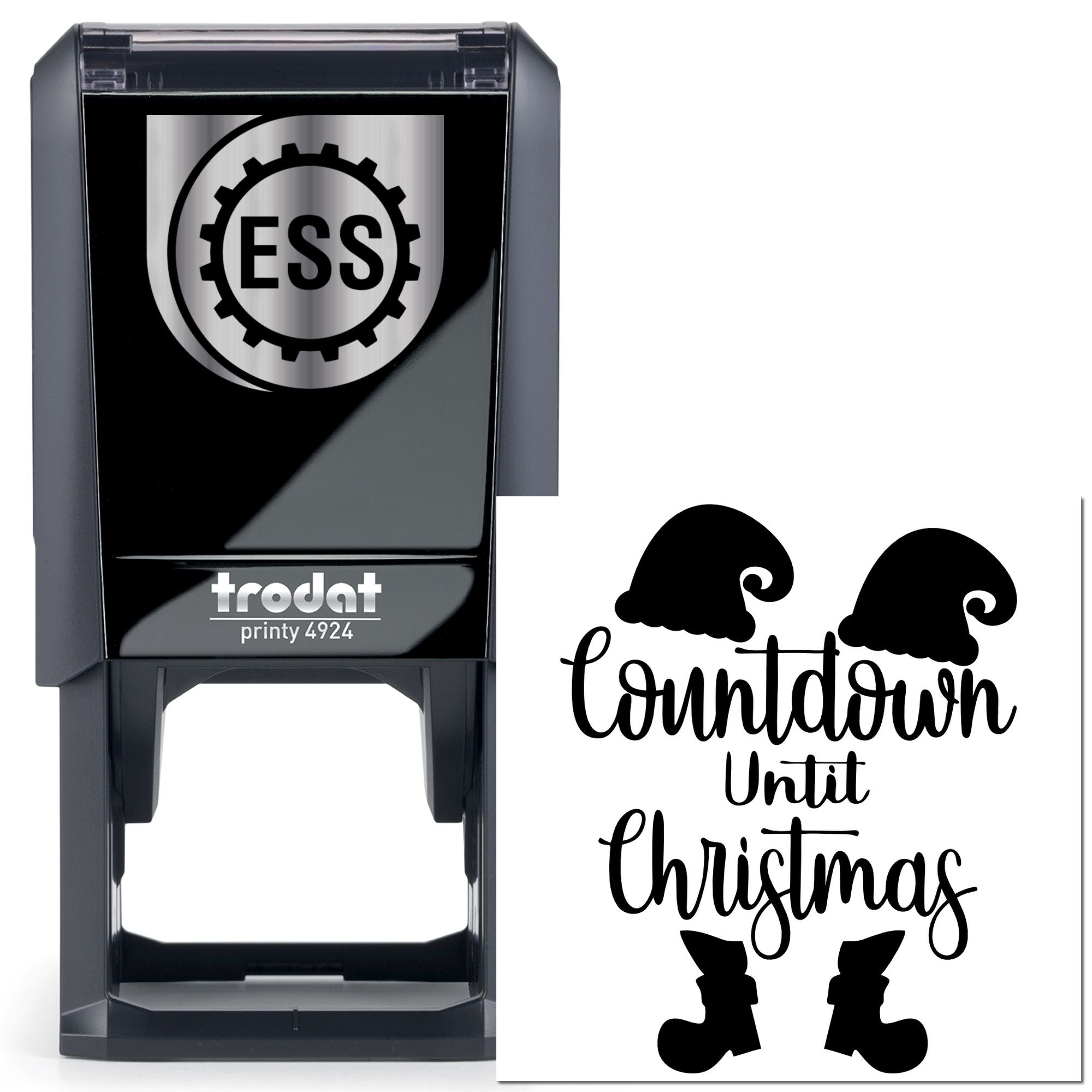 Self-Inking Christmas Countdown Handcraft Stamp