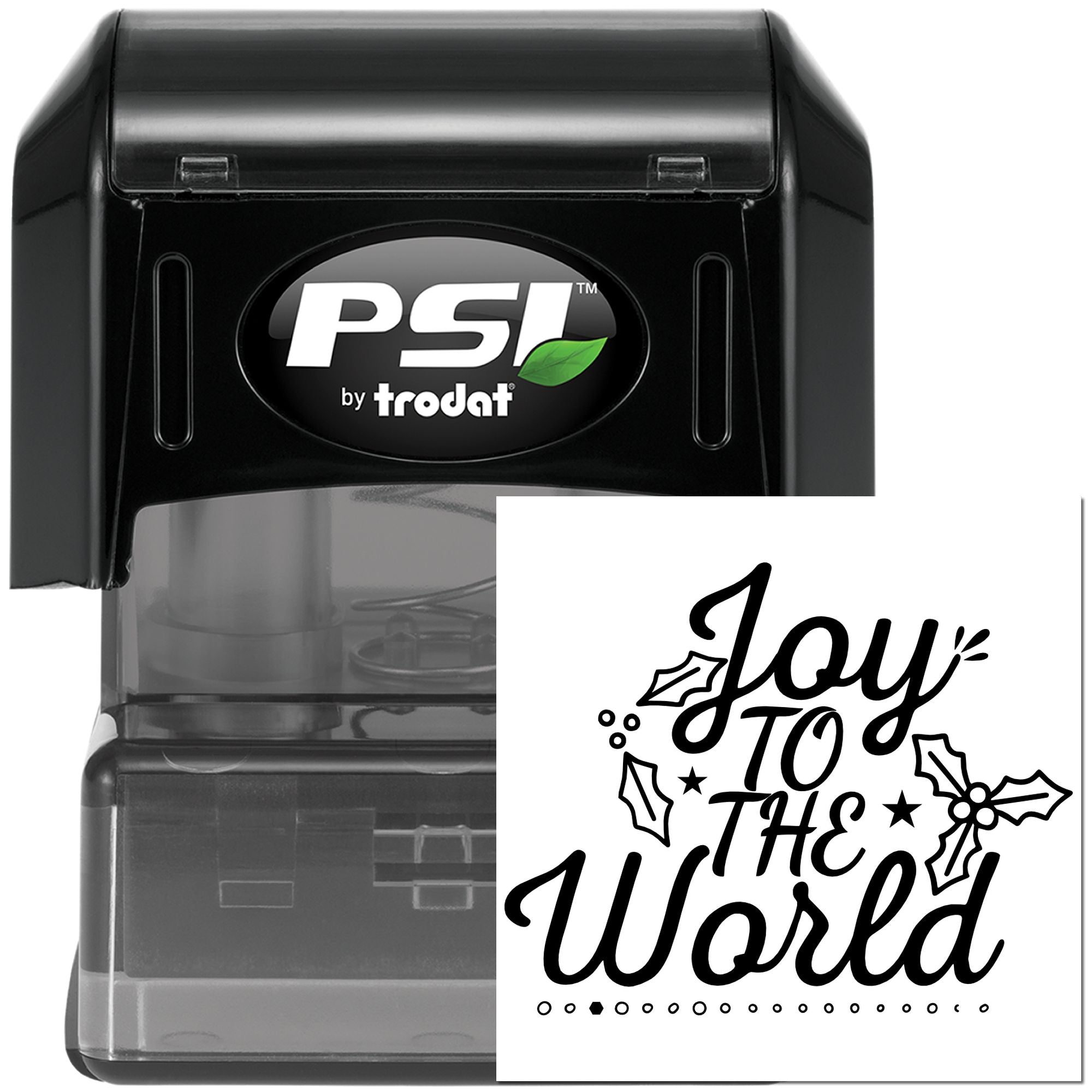 Pre-Inked Joy To World Paper Craft Stamp