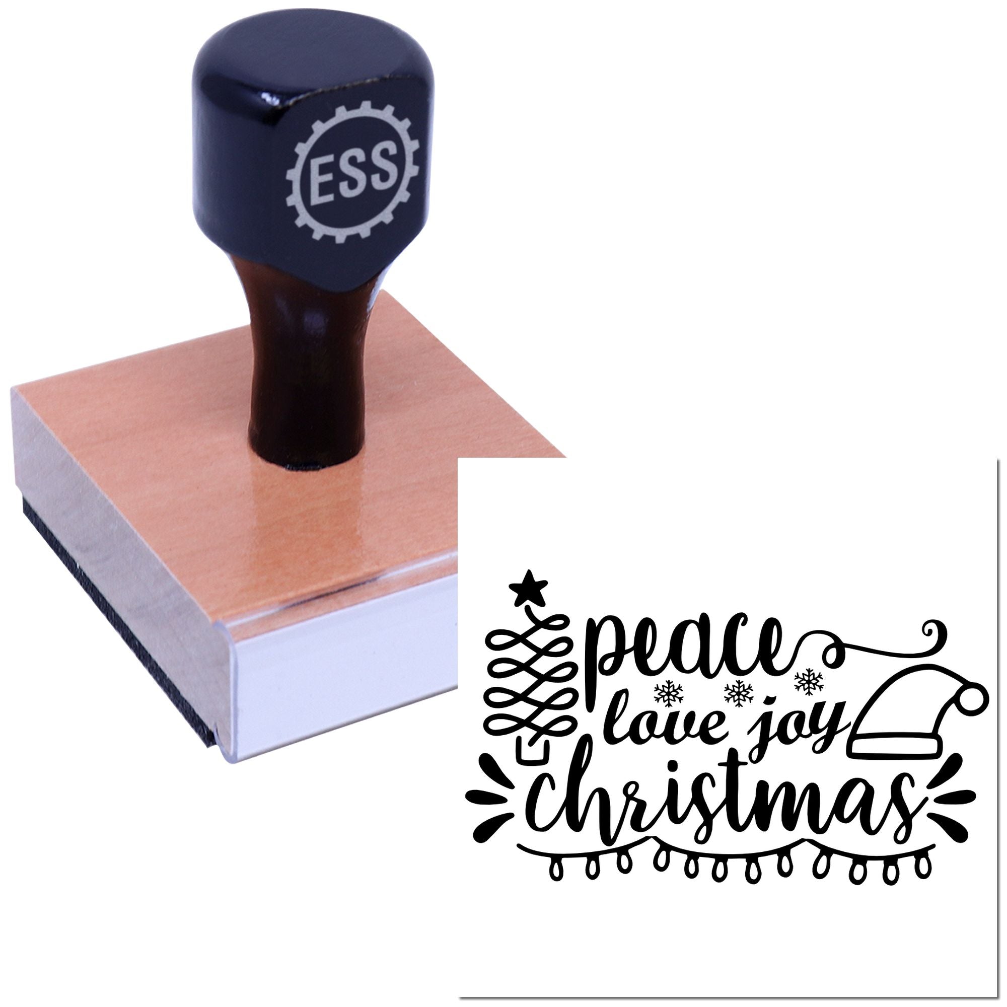 Festive Cheer Graphic Cardmaking Rubber Stamp