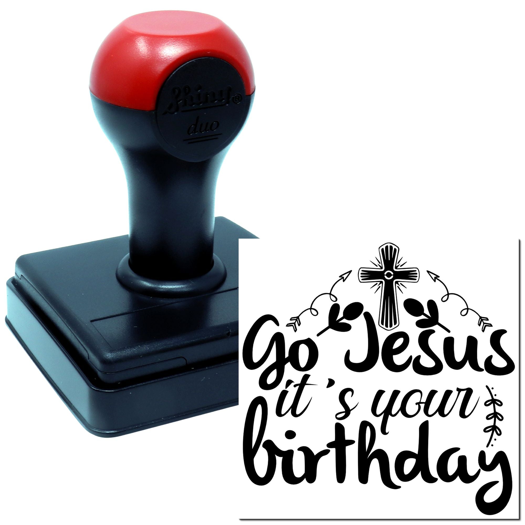 Duo Go Jesus It's Your Birthday Hand Stamp