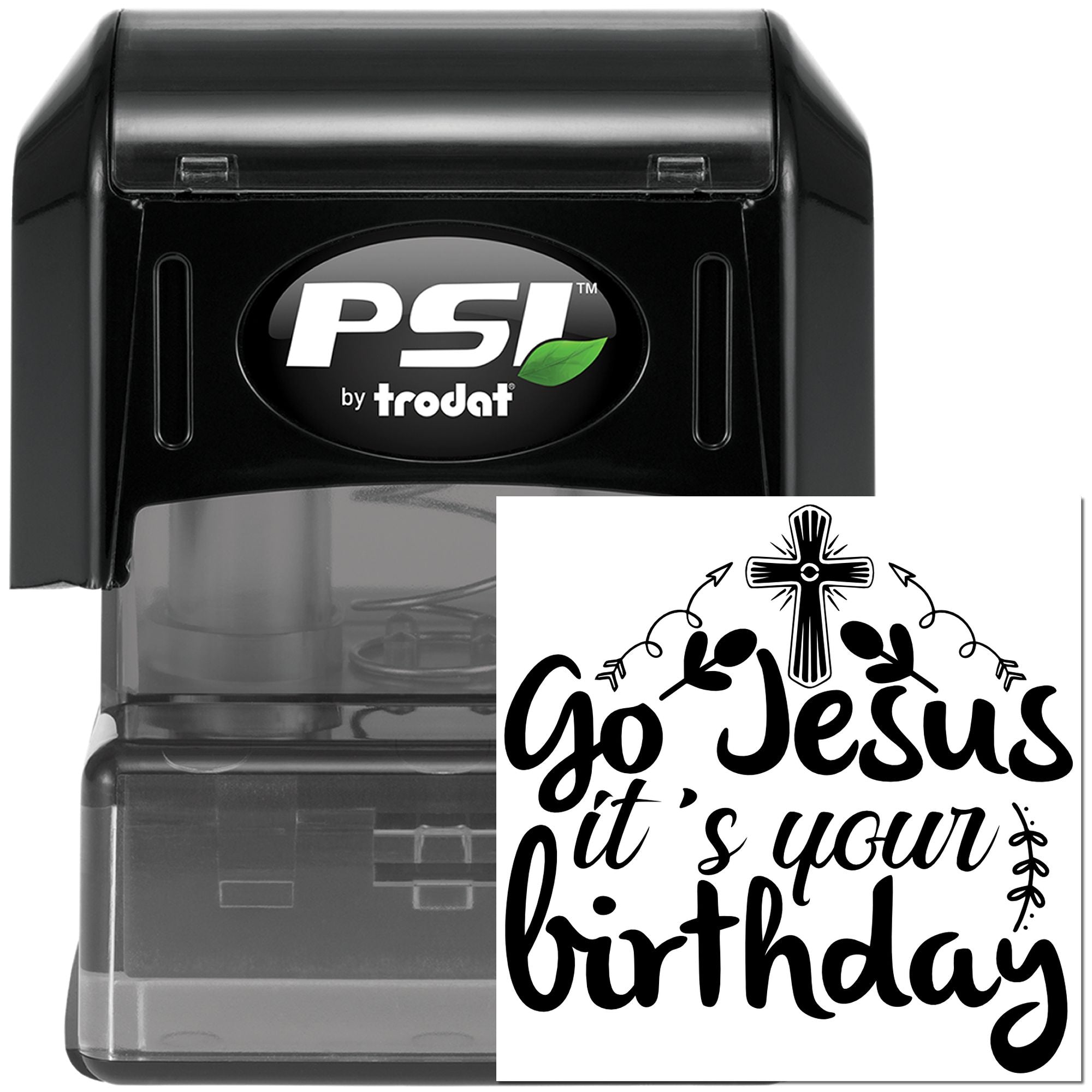 Pre-Inked Jesus Birthday Card Papercraft Stamp