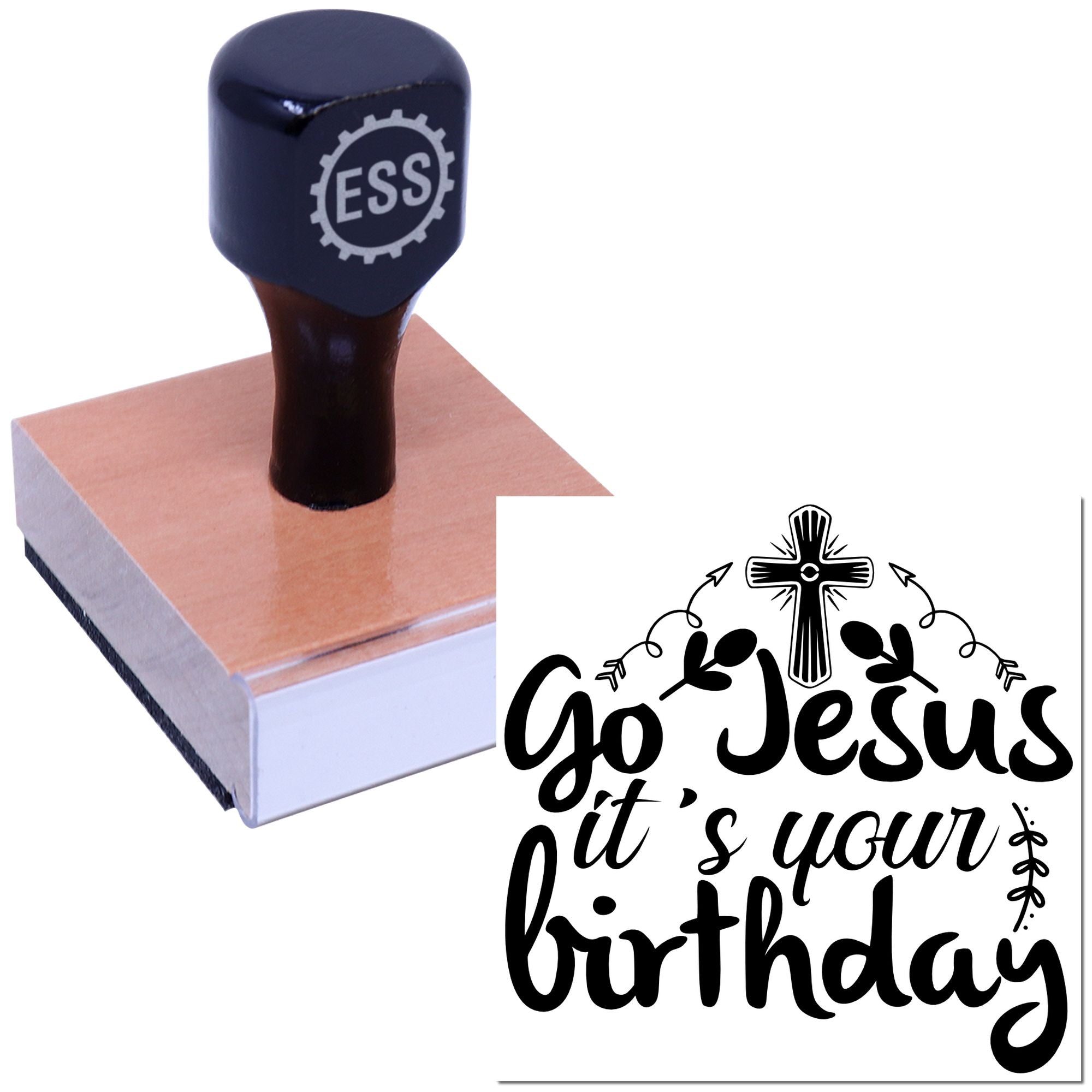 Divine Birthday Bash Journaling Rubber Stamp