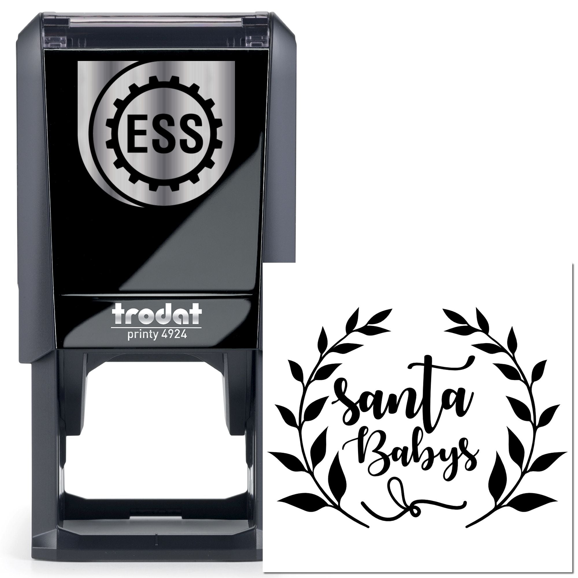 Self-Inking Santa Babies Mini Card Stamp