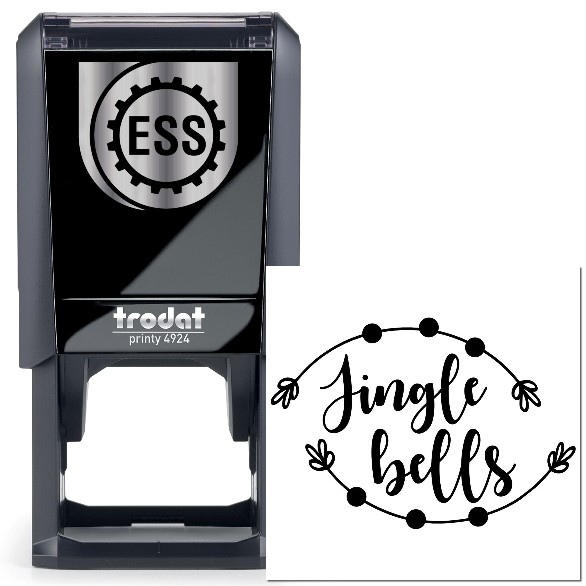 Self-Inking Jingle Bells Postcard Stamp