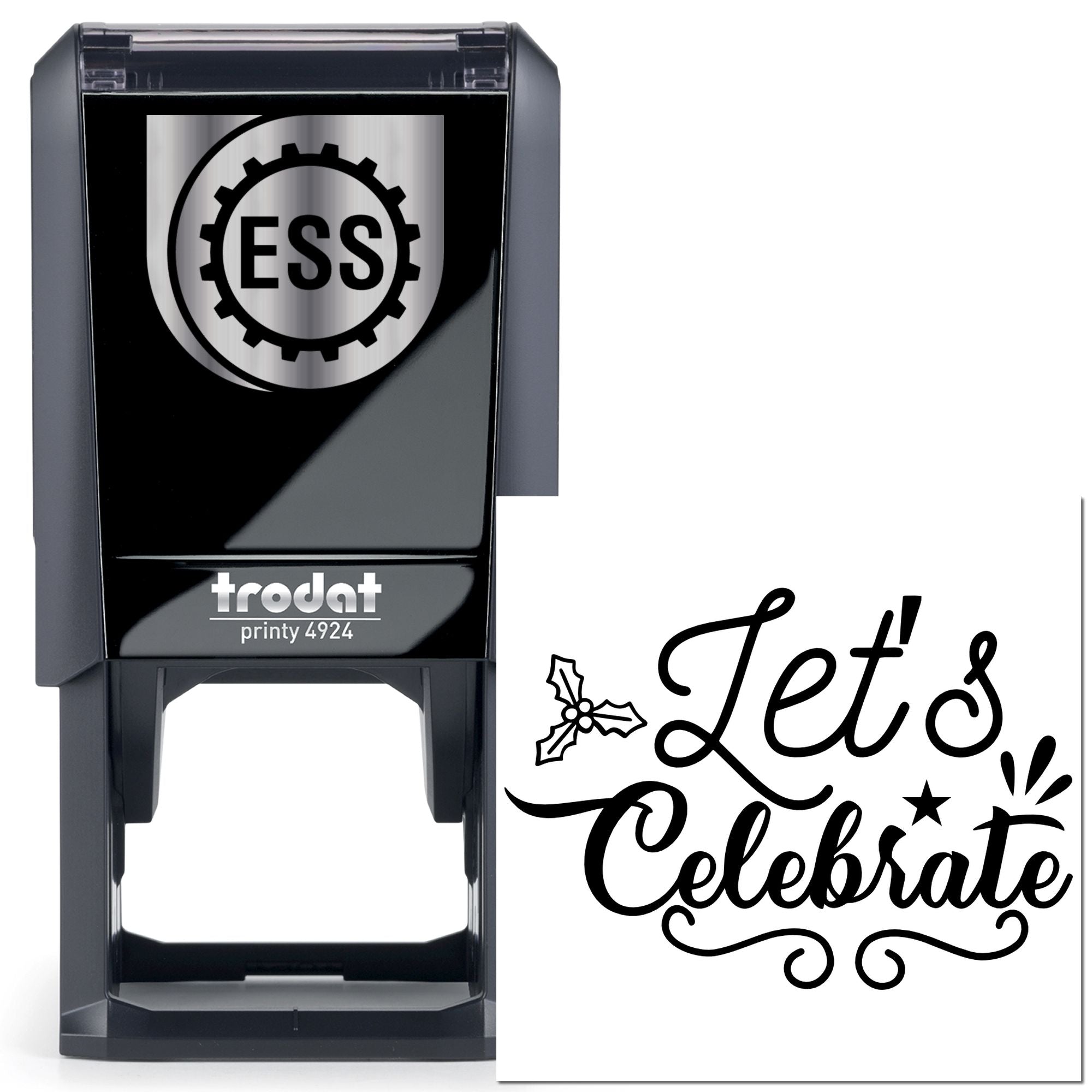 Self-Inking Let's Celebrate Tag Stamp