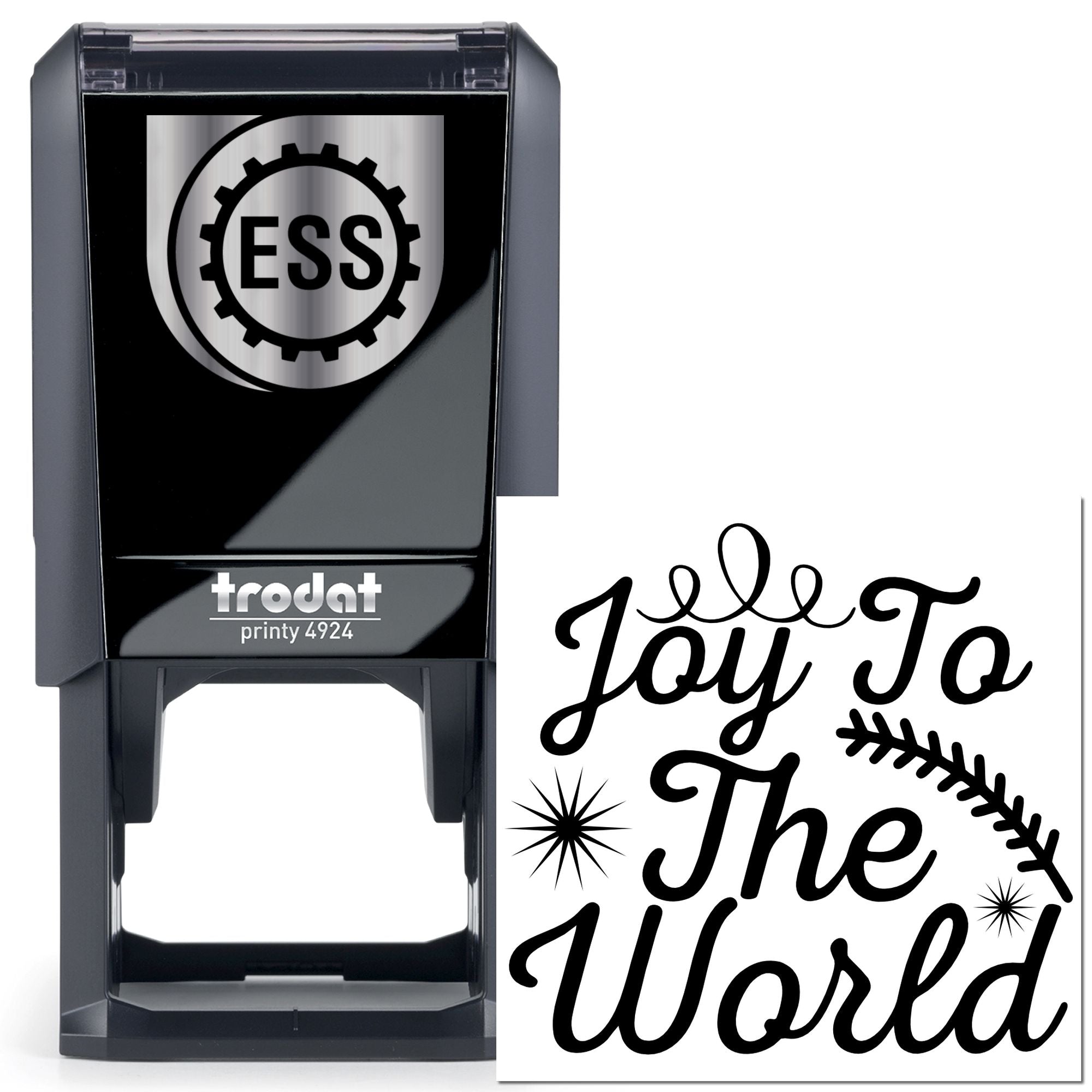 Self-Inking Joyful World Scrapbook Stamp