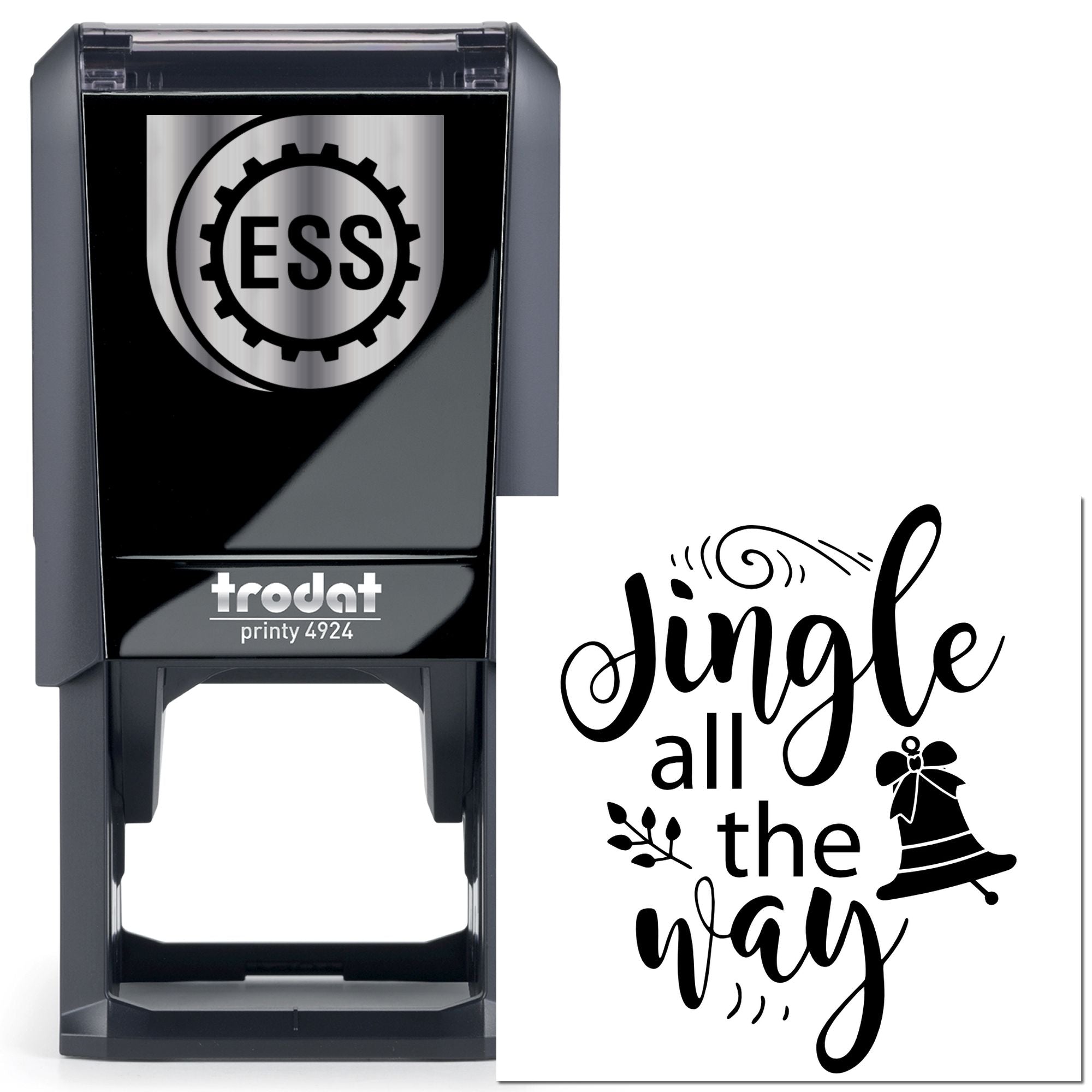Self-Inking Jingle Bell Scrapbooking Stamp