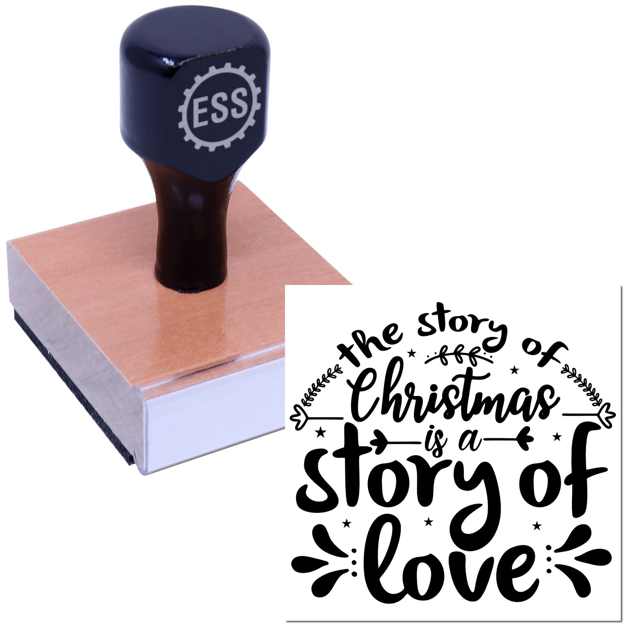 Heartfelt Holiday Tale Paper Craft Rubber Stamp