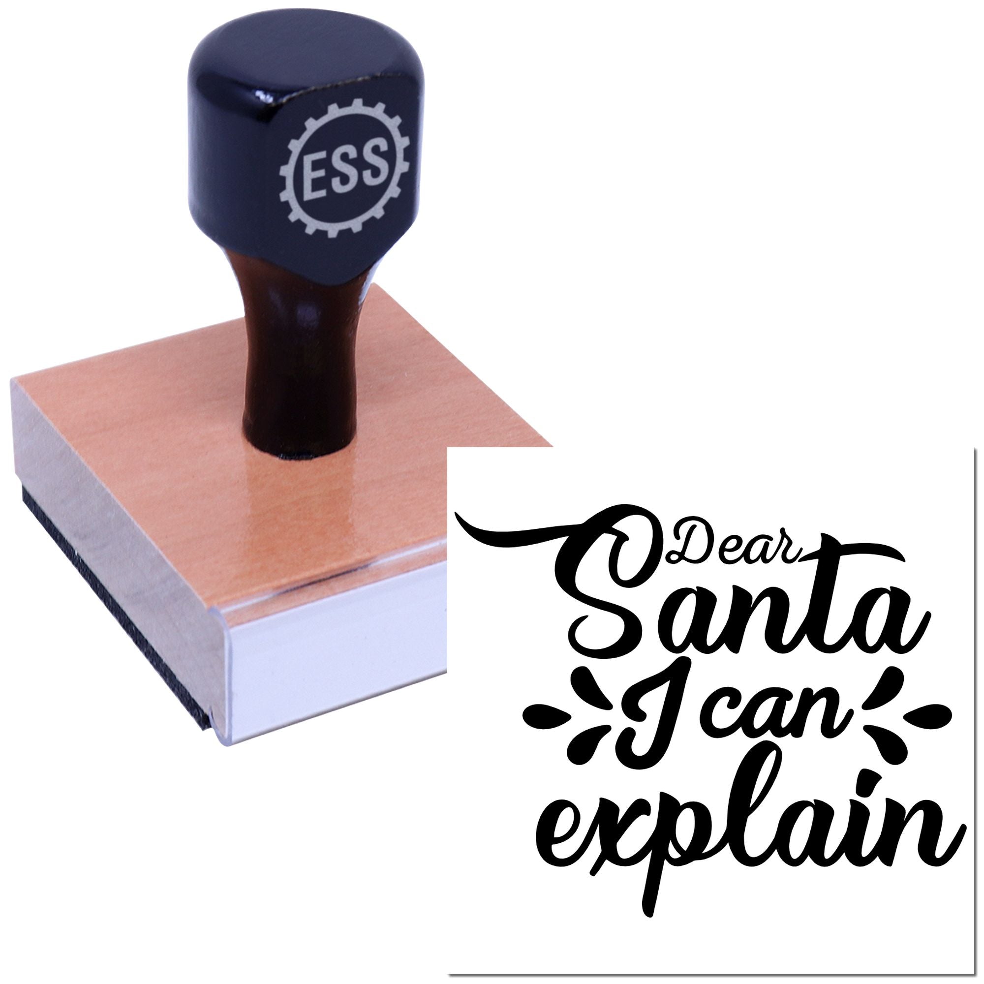 Cheeky Christmas Plea Journaling Rubber Stamp