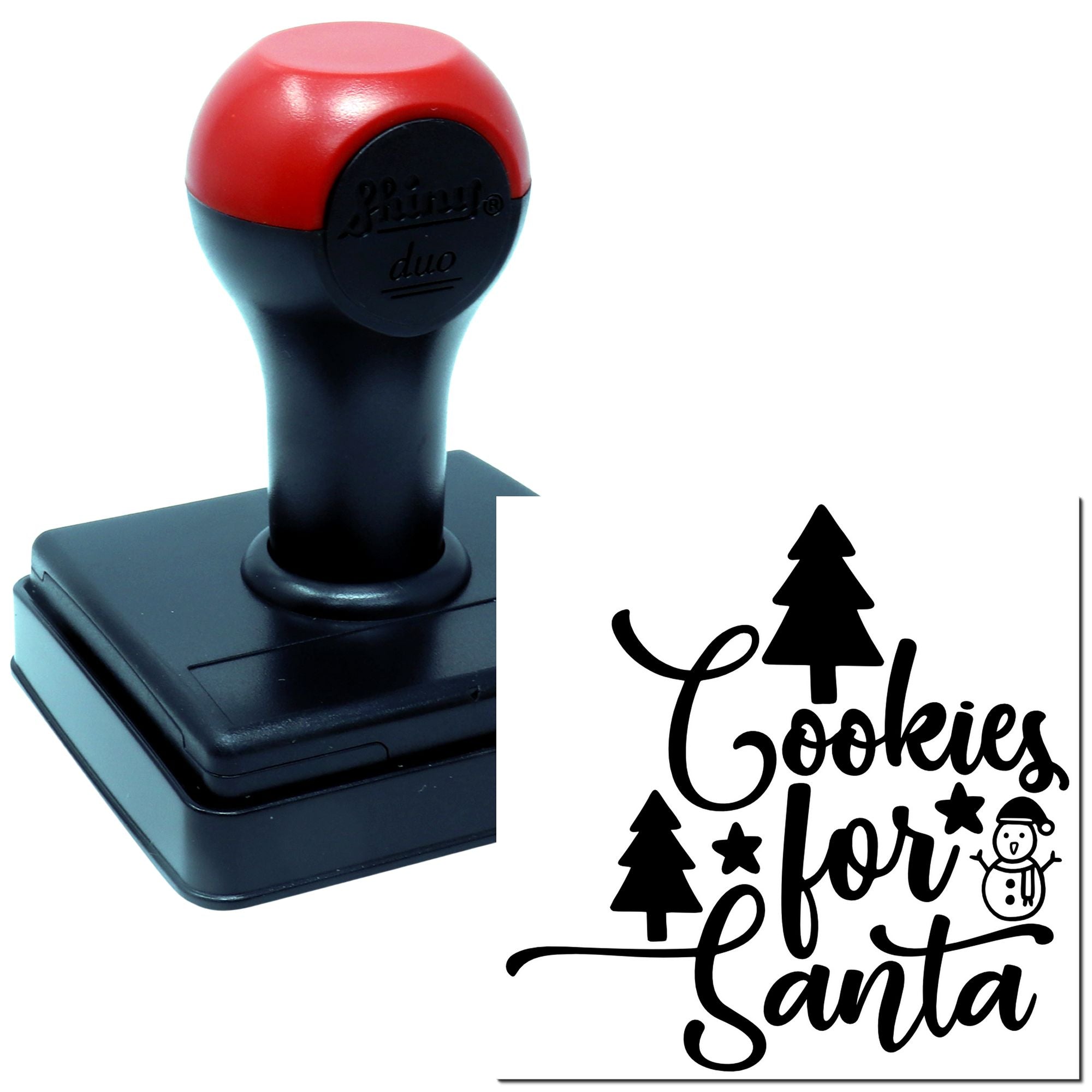 Duo Cookies For Santa Holiday Tree Hand Stamp
