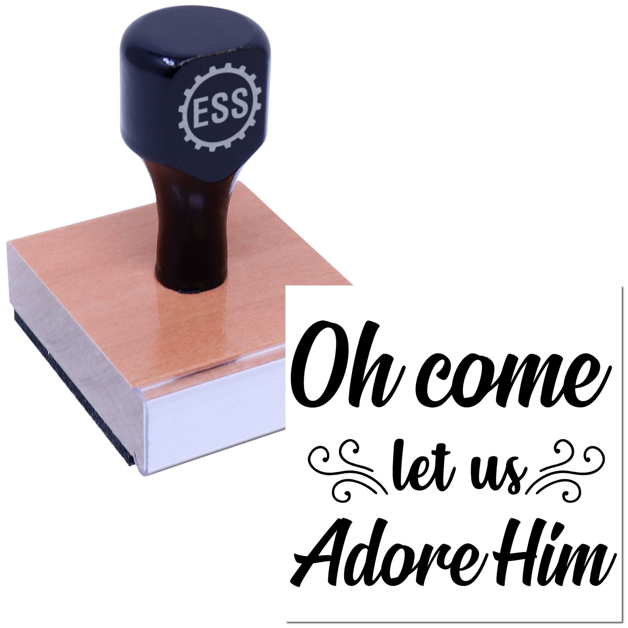 Divine Christmas Invitation Crafting Rubber Stamp