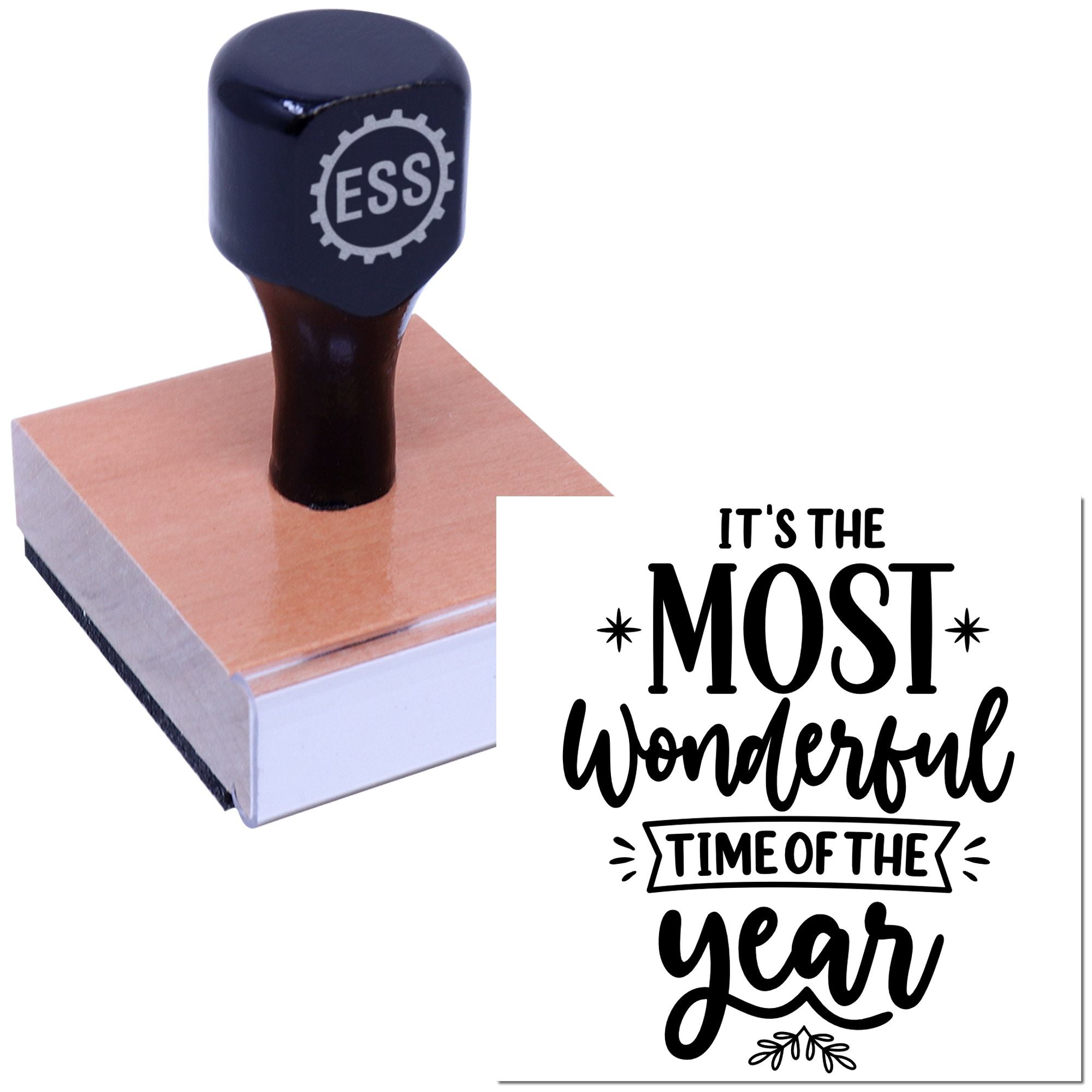 Festive Season Joy Card Making Rubber Stamp