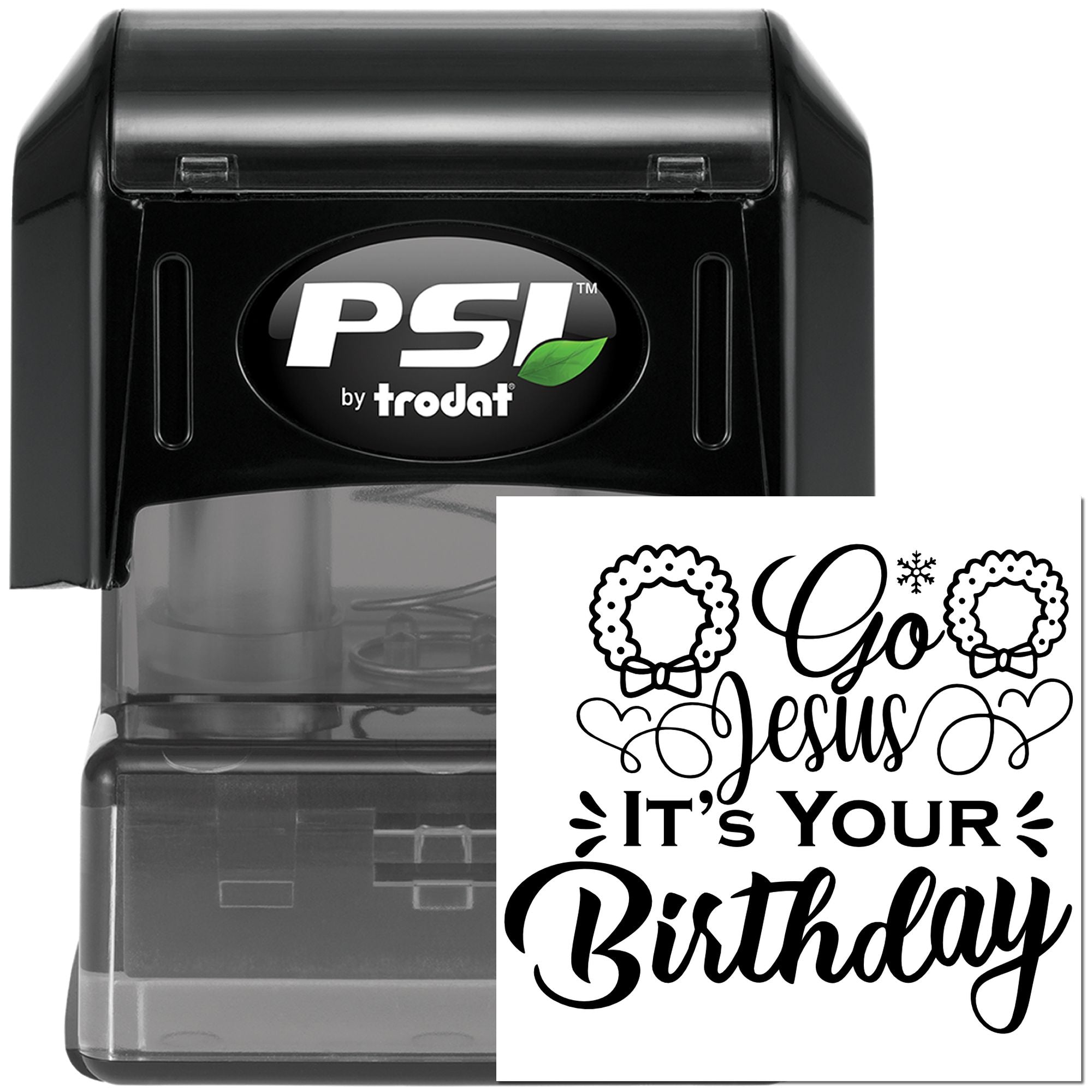 Pre-Inked Jesus Birthday Card Handcraft Stamp