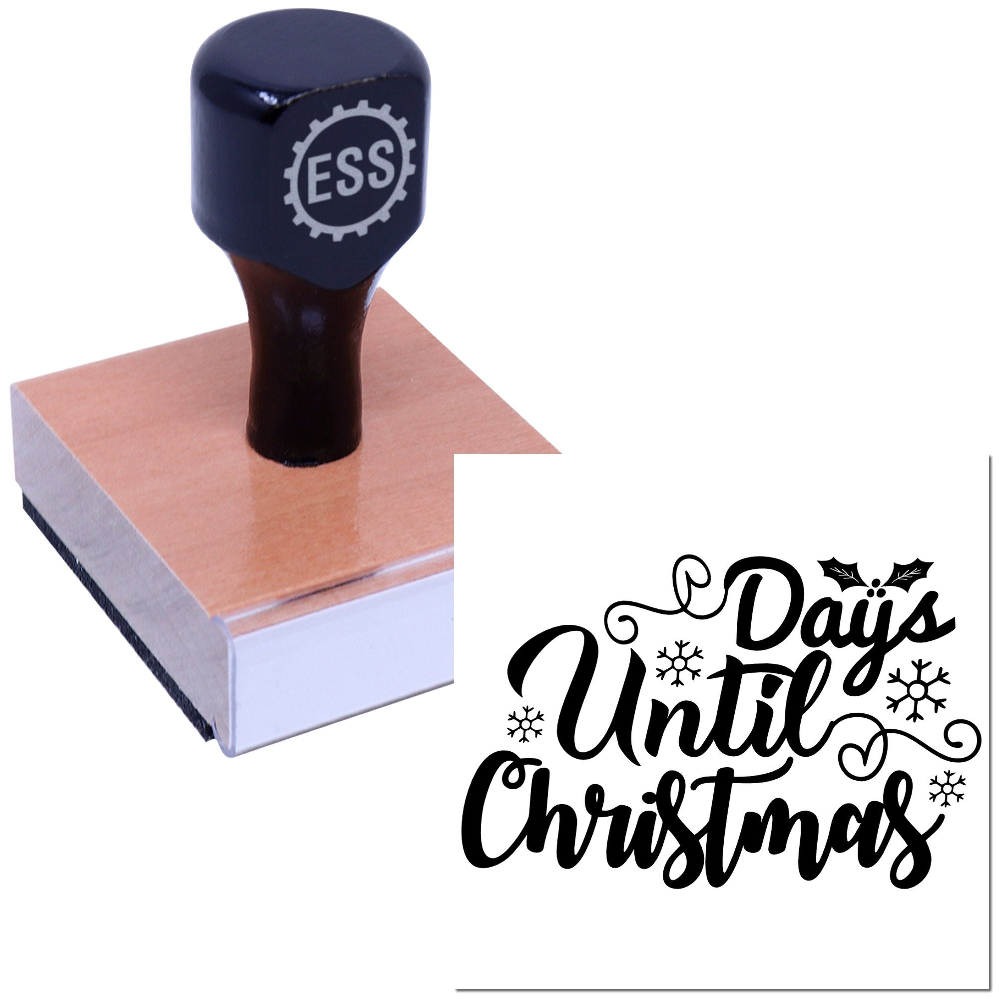 Countdown ’Til Christmas Journaling Rubber Stamp