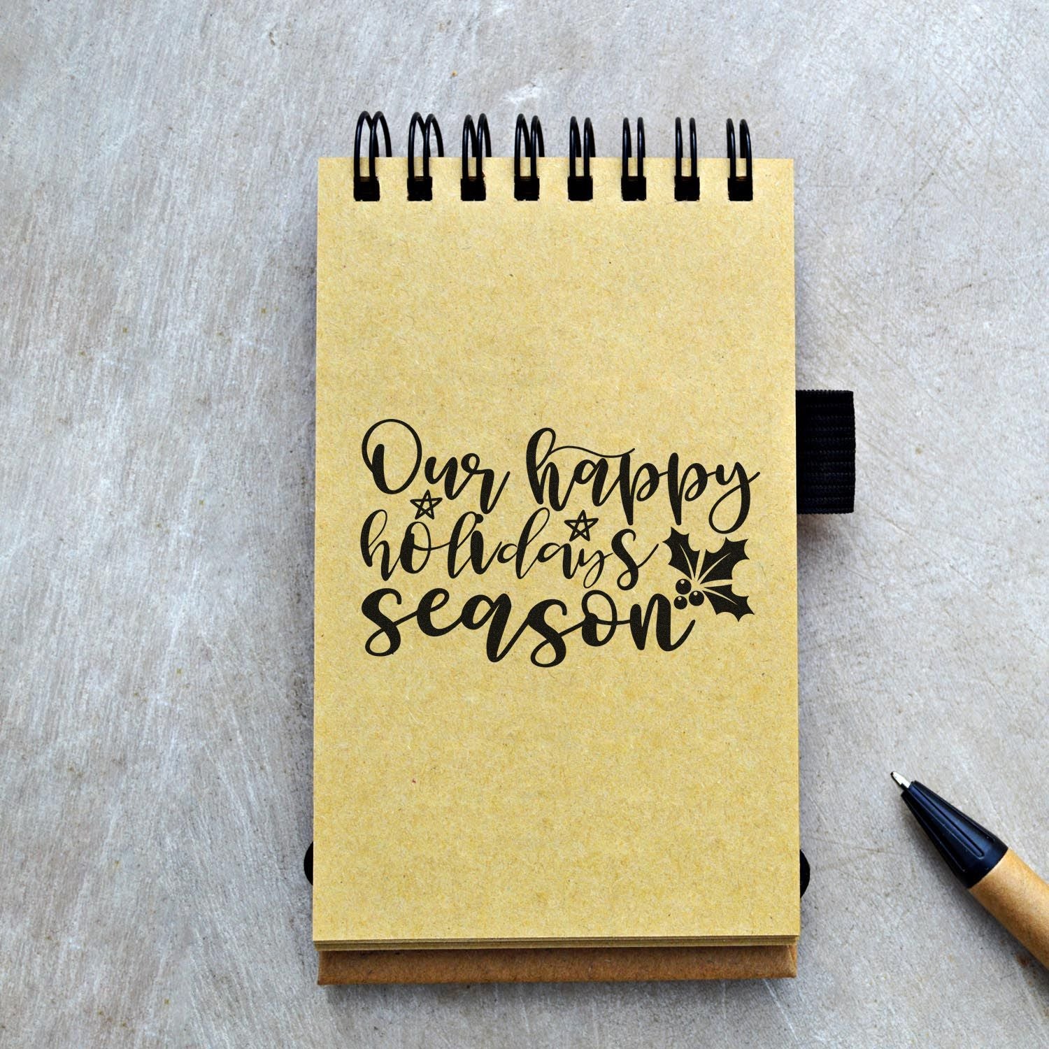 Self-Inking Happy Holidays Journaling Stamp