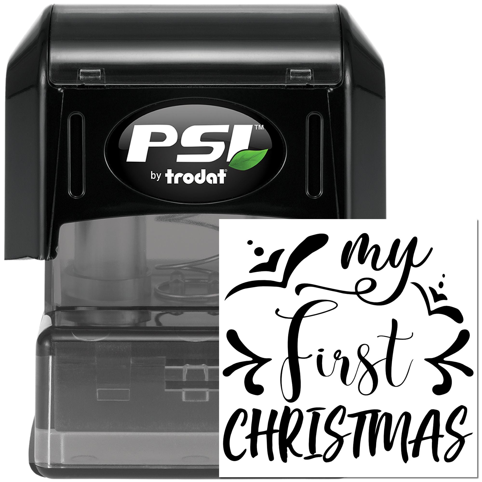 Pre-Inked My First Christmas Tag Stamp