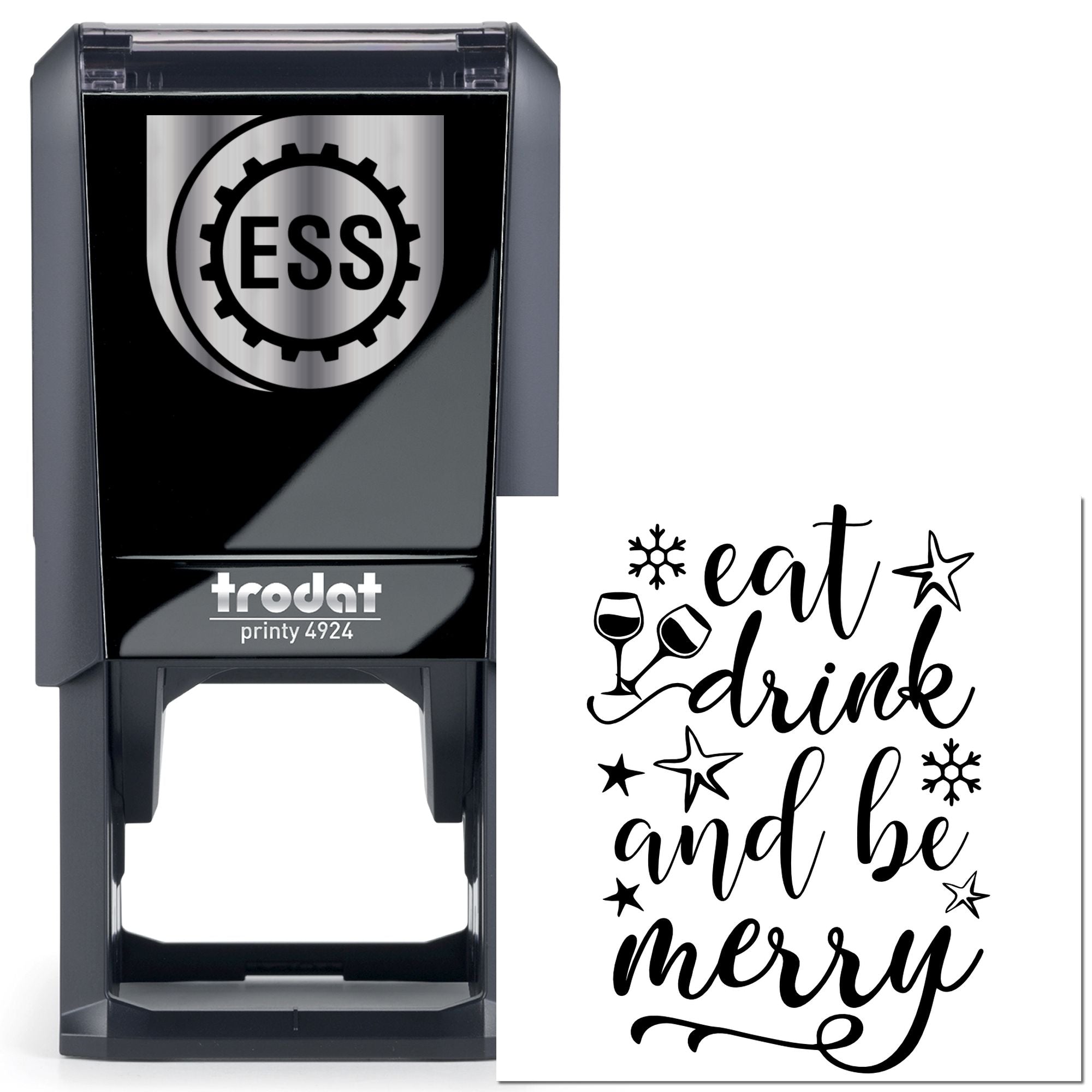 Self-Inking Holiday Cheer Scrapbooking Stamp