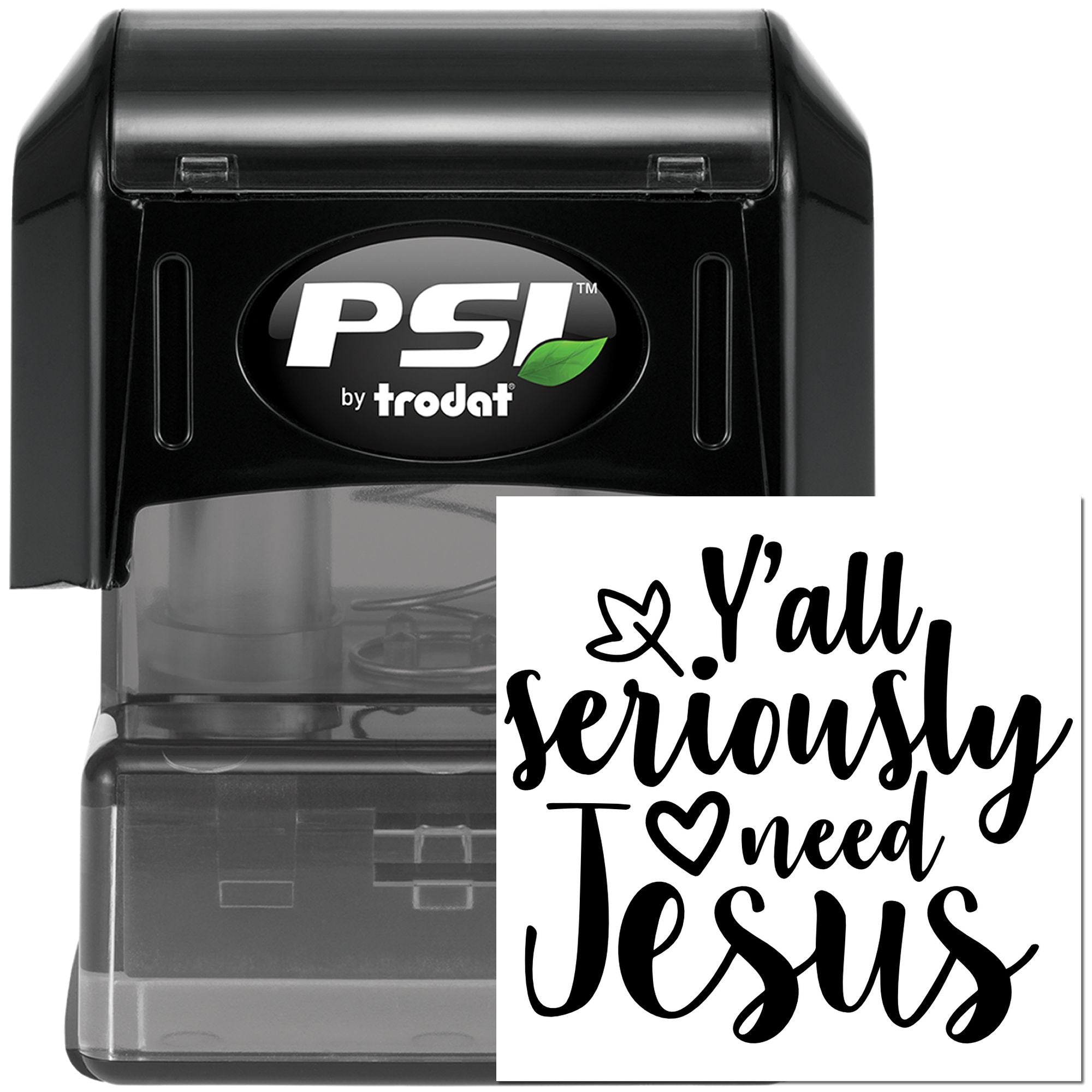 Pre-Inked Seriously Need Jesus Scrapbook Stamp