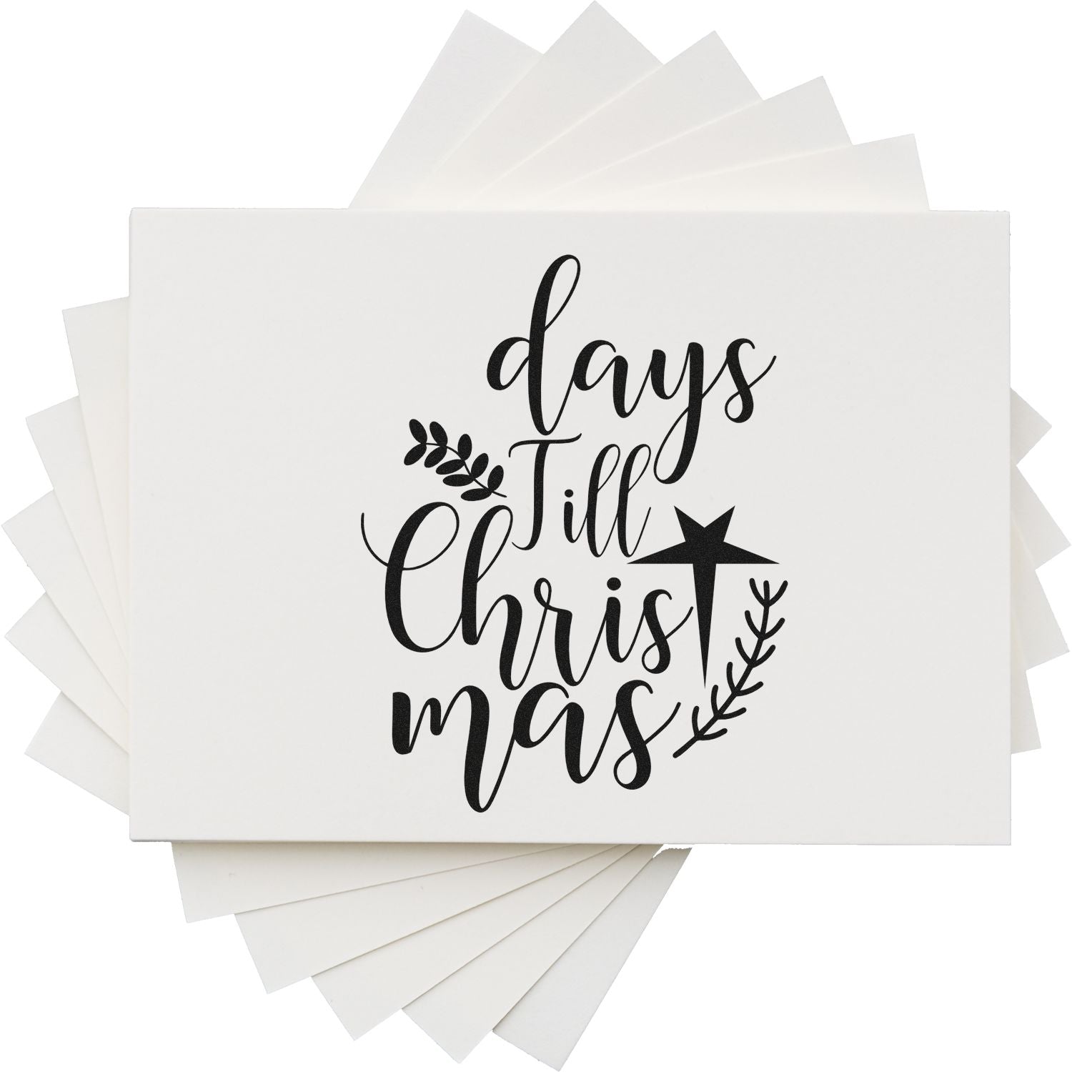 Self-Inking Christmas Countdown Cardmaking Stamp