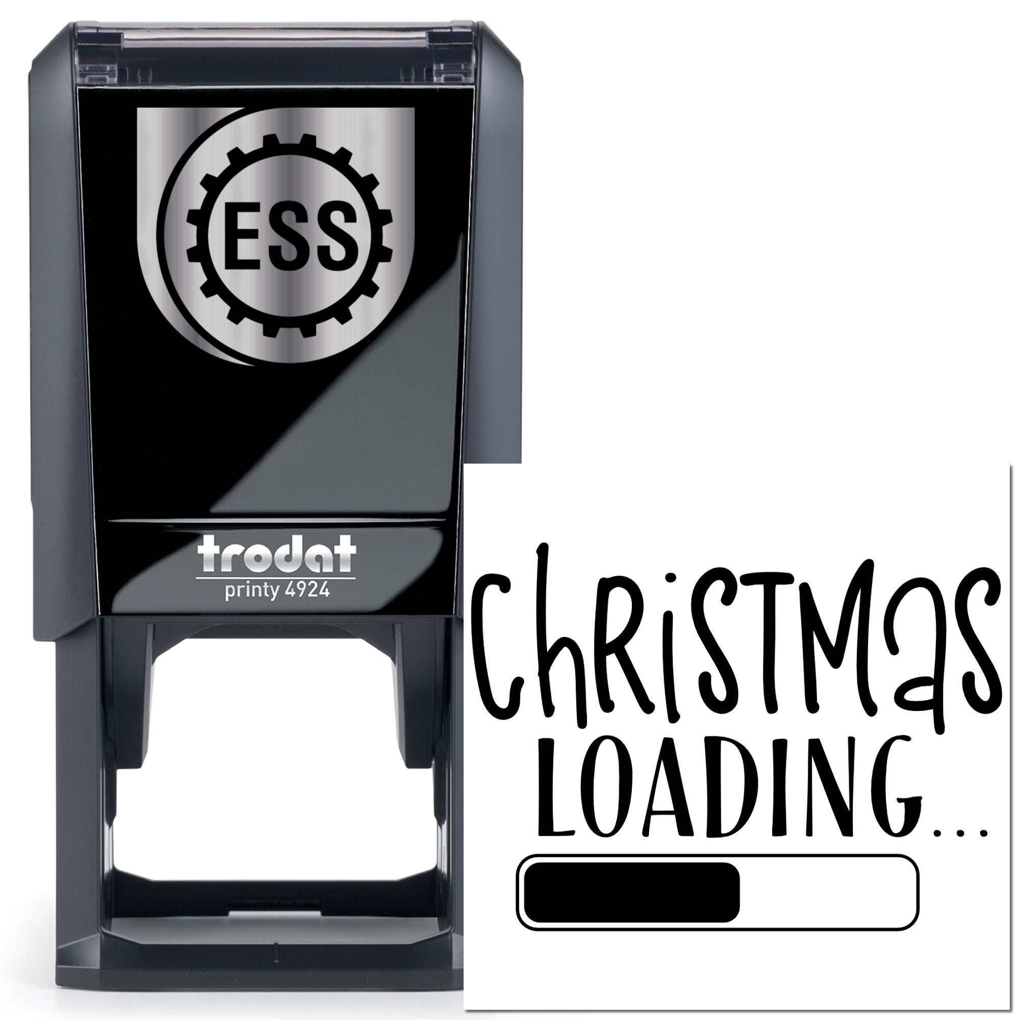 Self-Inking Christmas Loading Tag Stamp