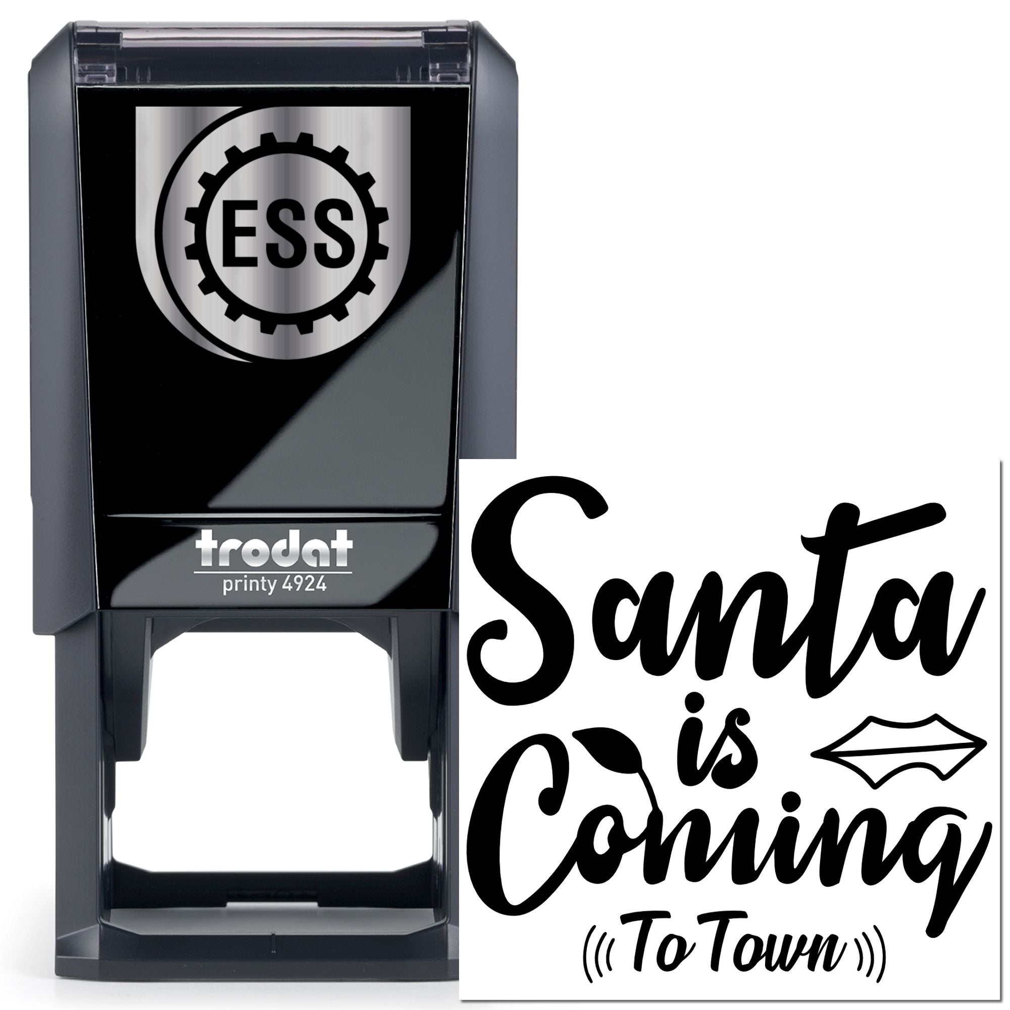 Self-Inking Santa Coming Scrapbook Stamp