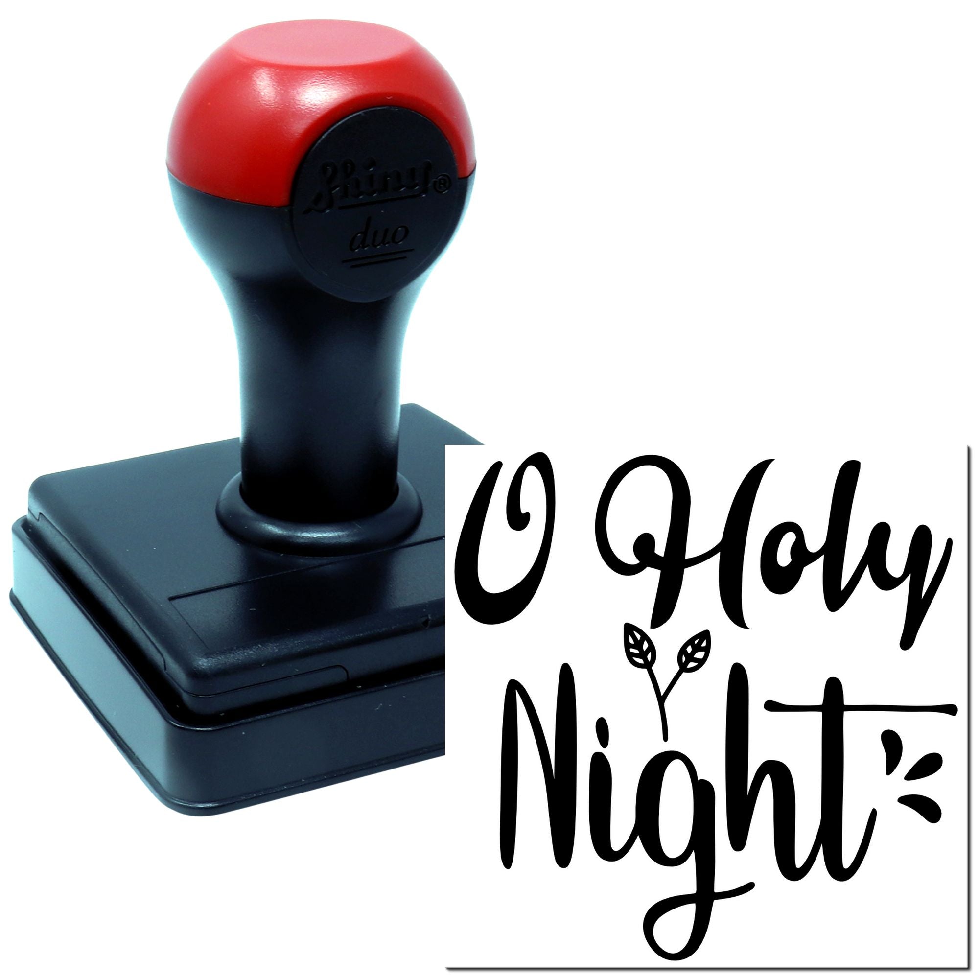 Duo O Holy Night Decorative Script Hand Stamp