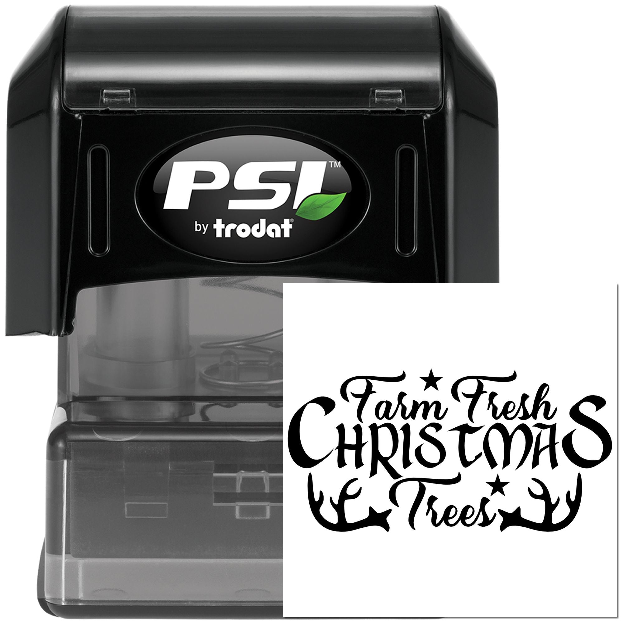 Pre-Inked Farm Fresh Trees Paper Craft Stamp